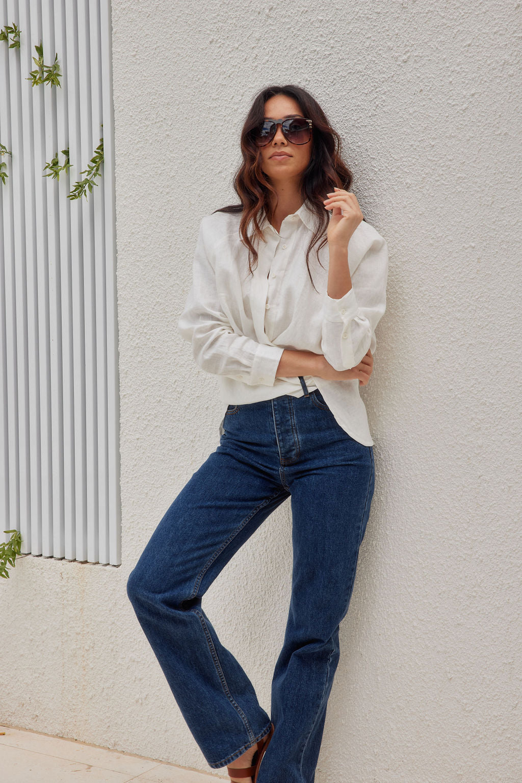 Billie Shirt - Linen - Cream