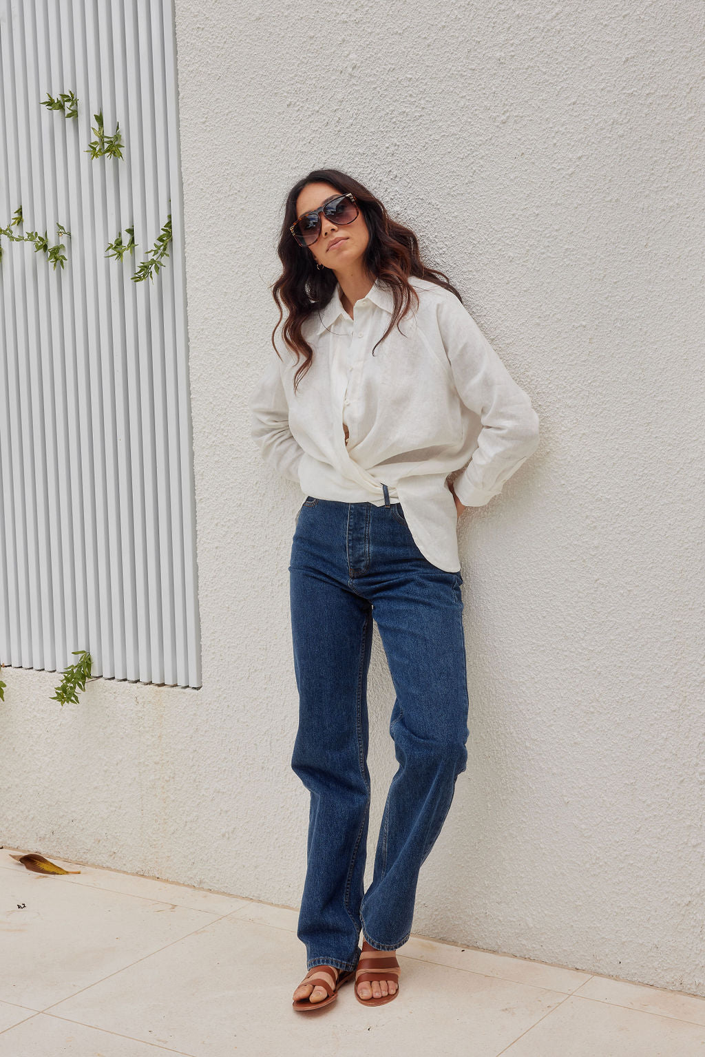 Billie Shirt - Linen - Cream