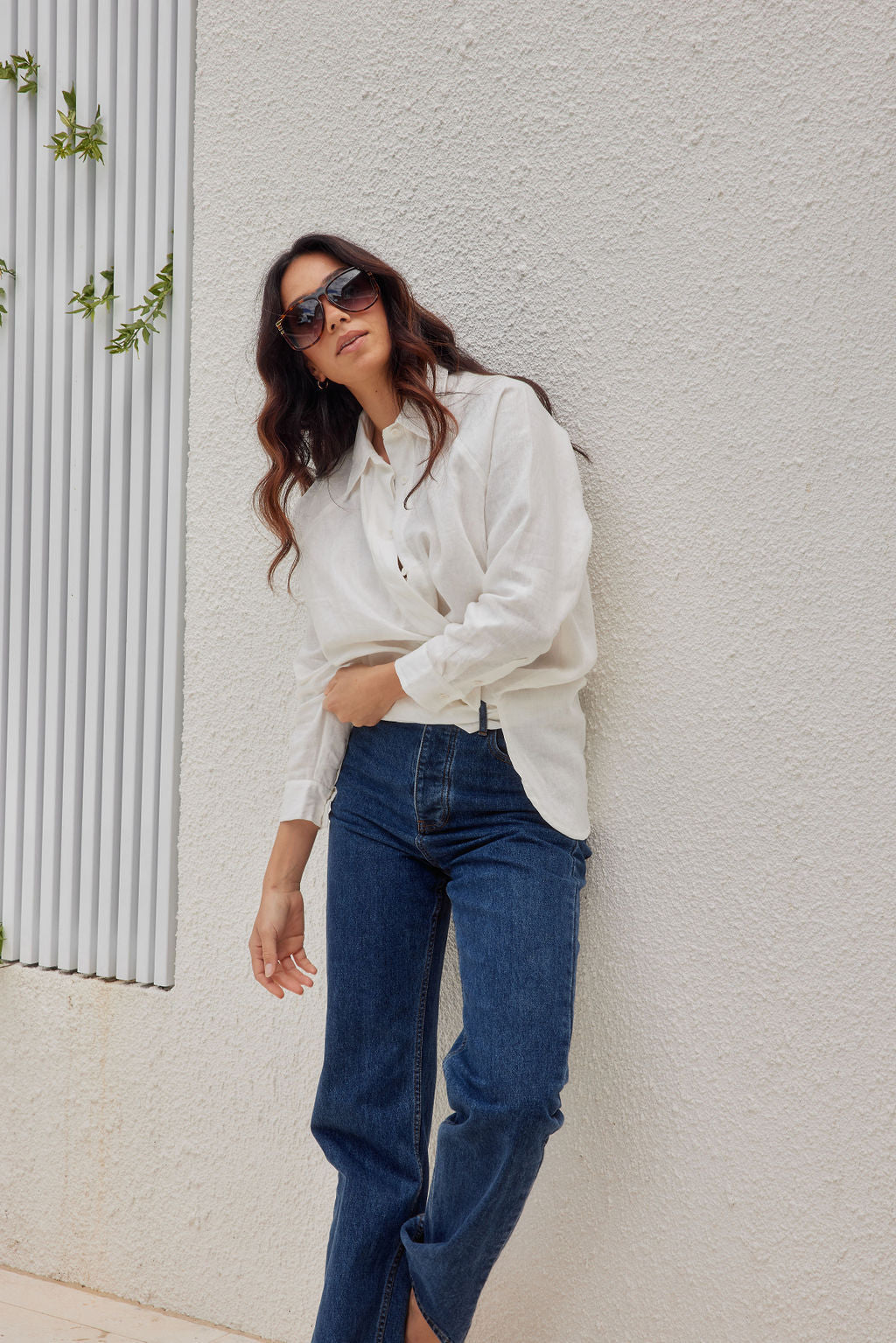 Billie Shirt - Linen - Cream