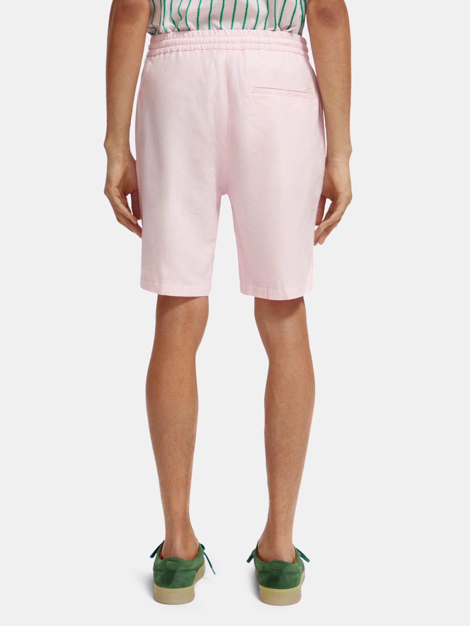 Fave cotton-linen shorts - Rose