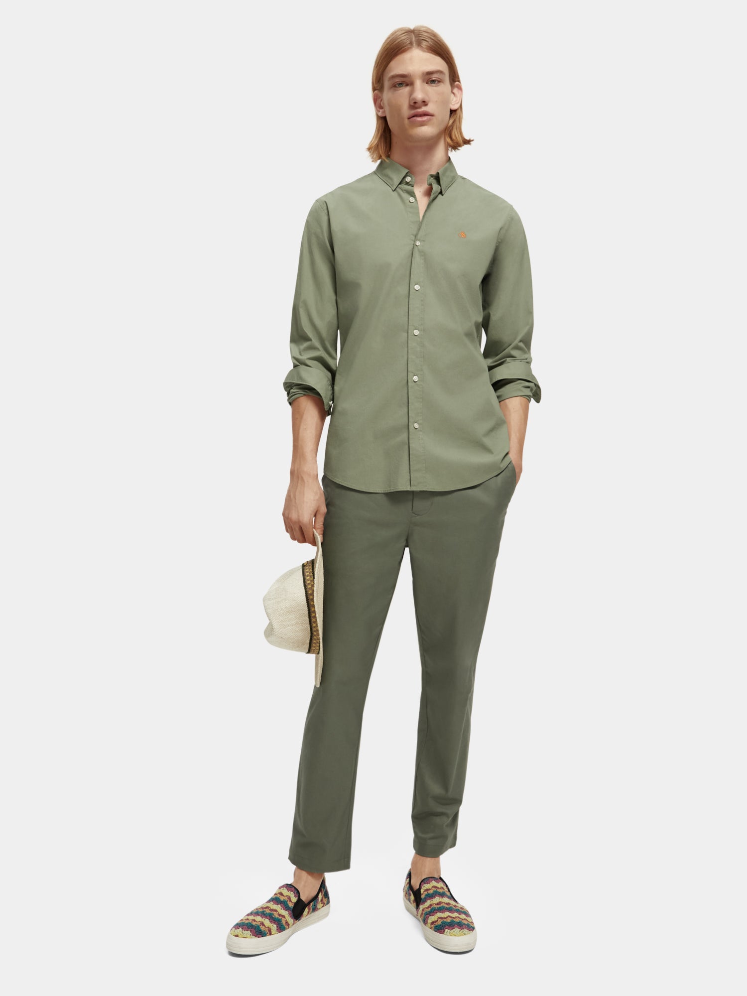 Poplin shirt - Army