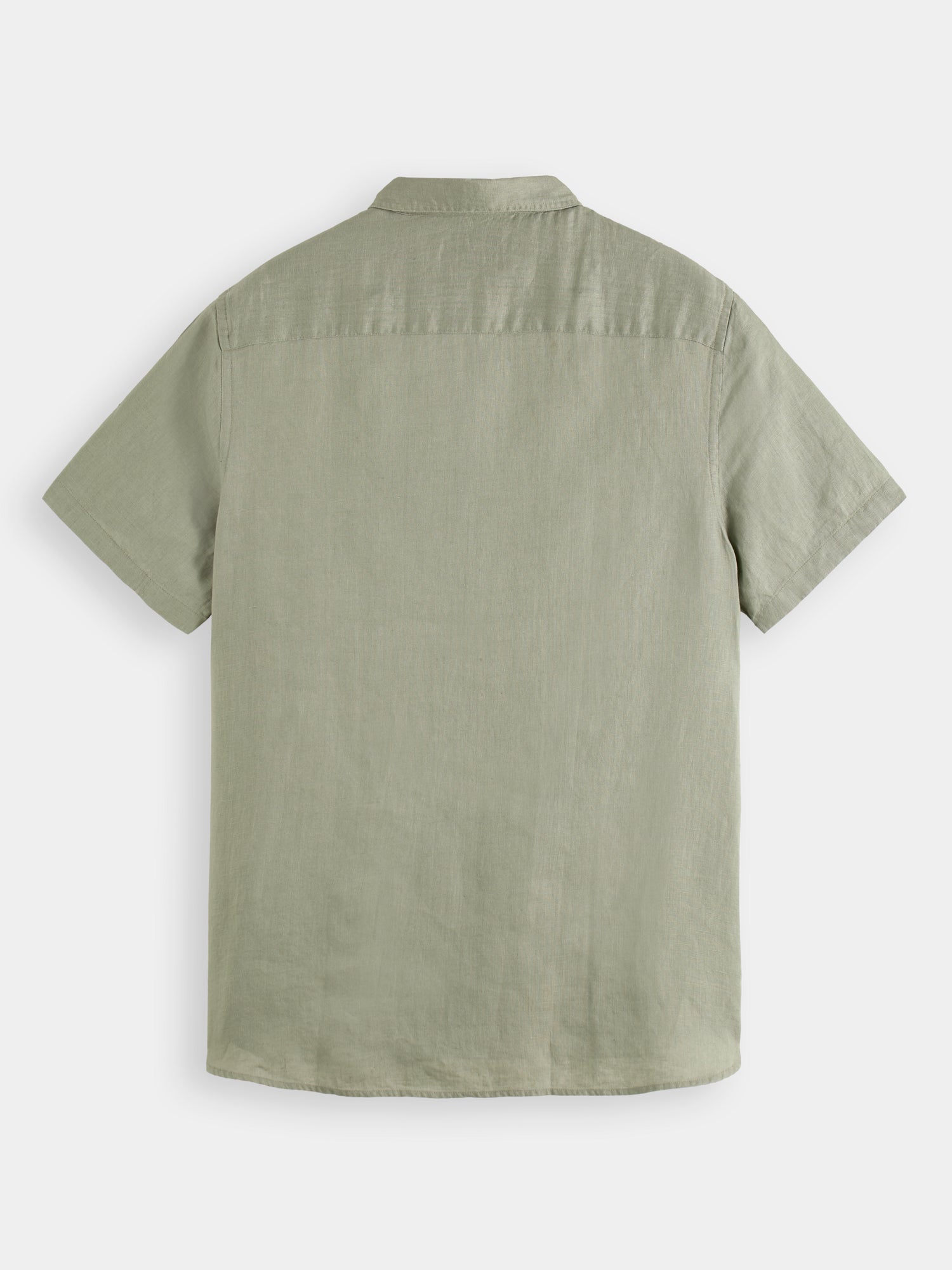 Short sleeve linen shirt - Army