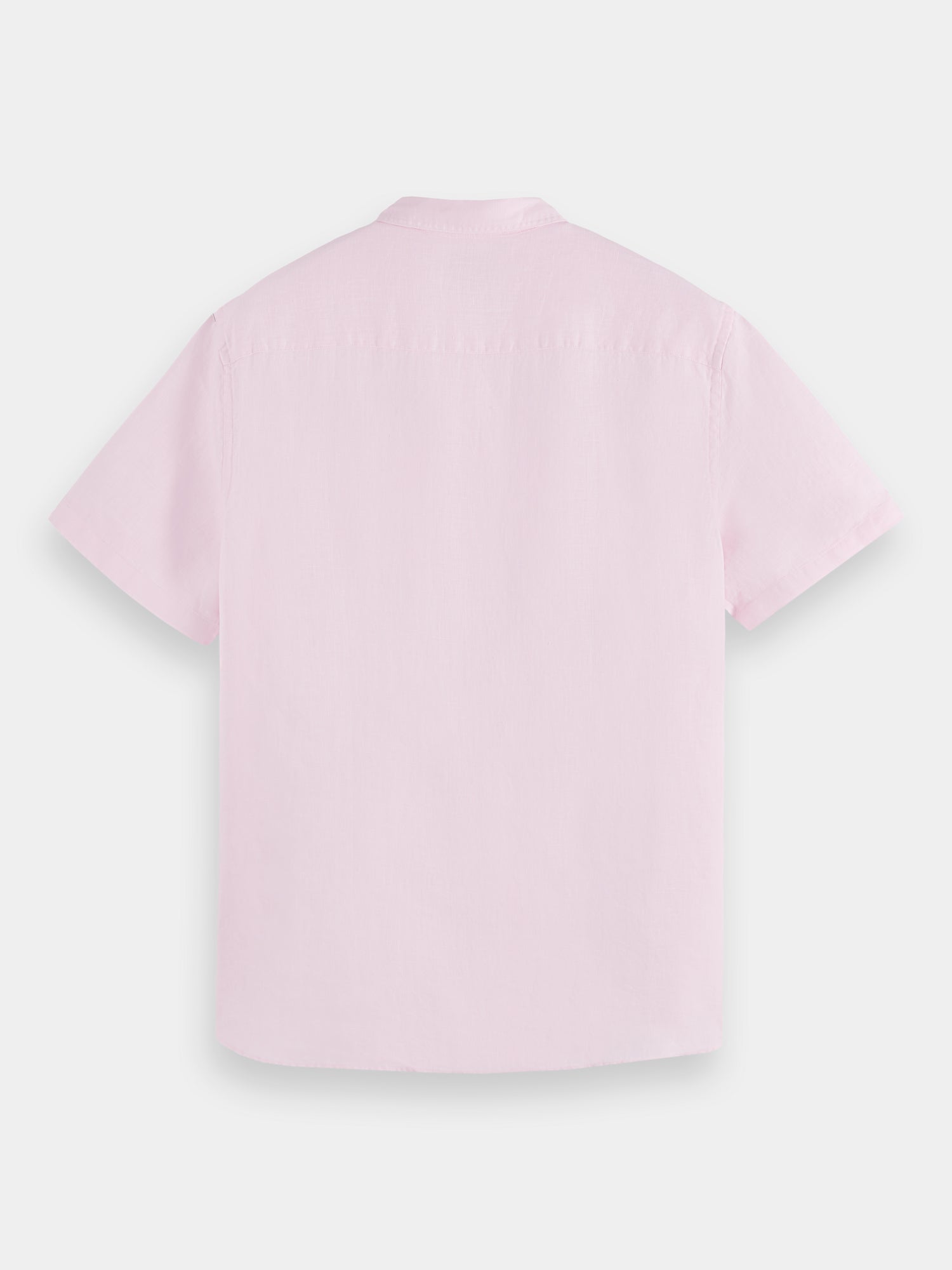 Short sleeve linen shirt - Rose