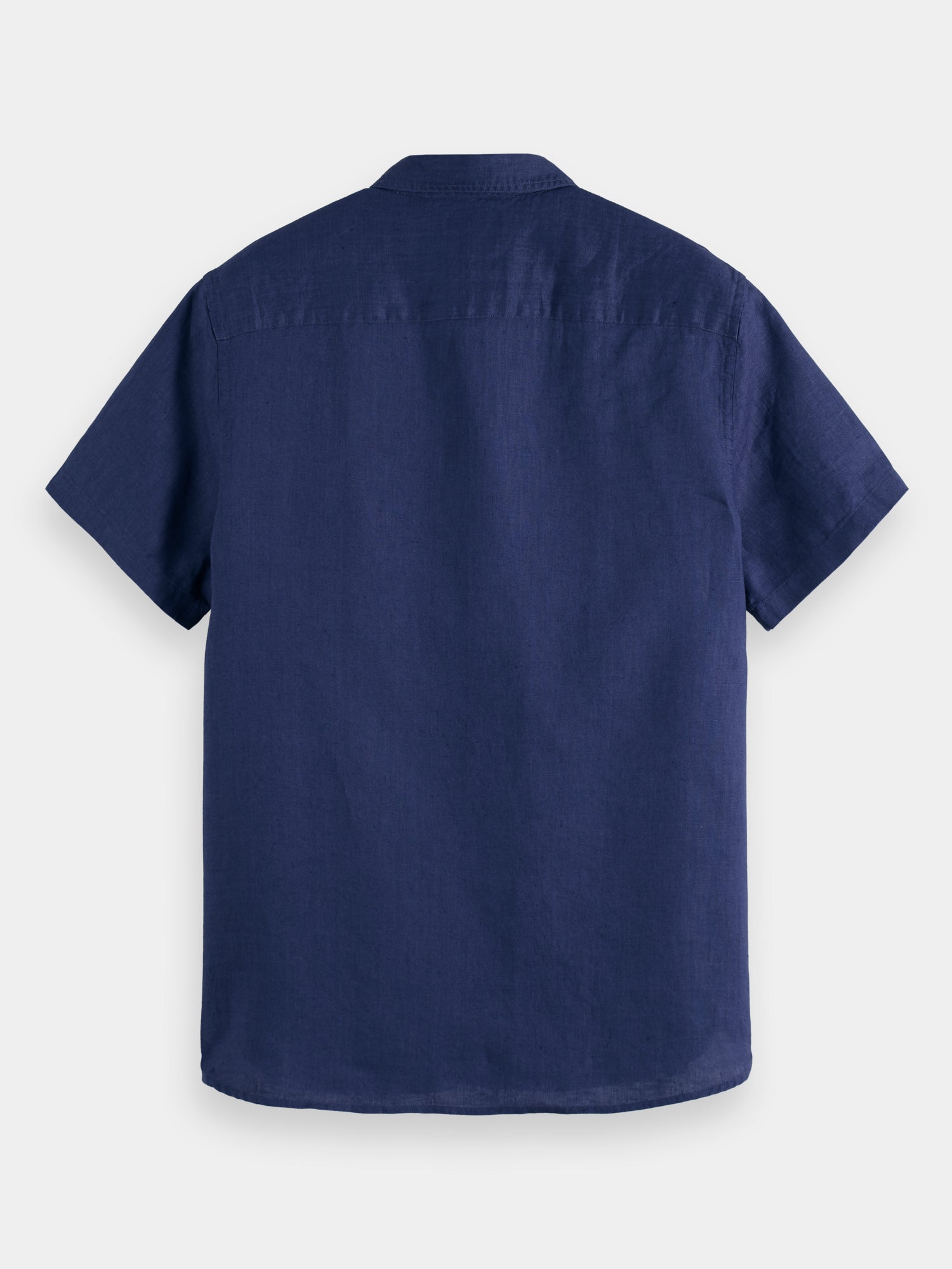 Short sleeve linen shirt - Marine