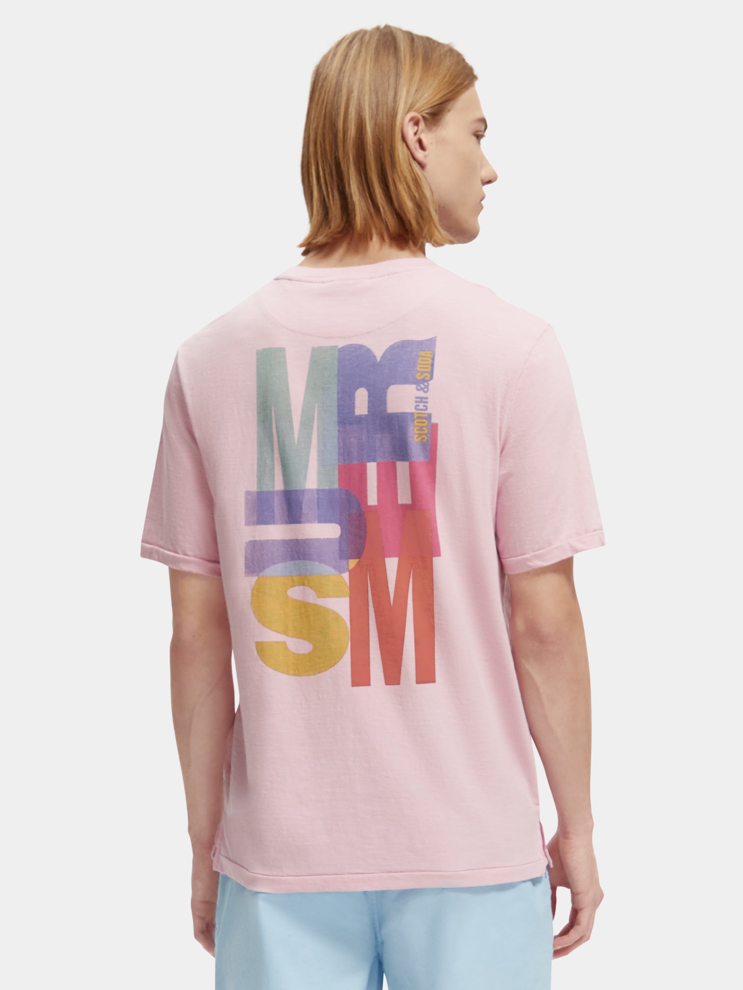 Summer artwork t-shirt - Stone Pink