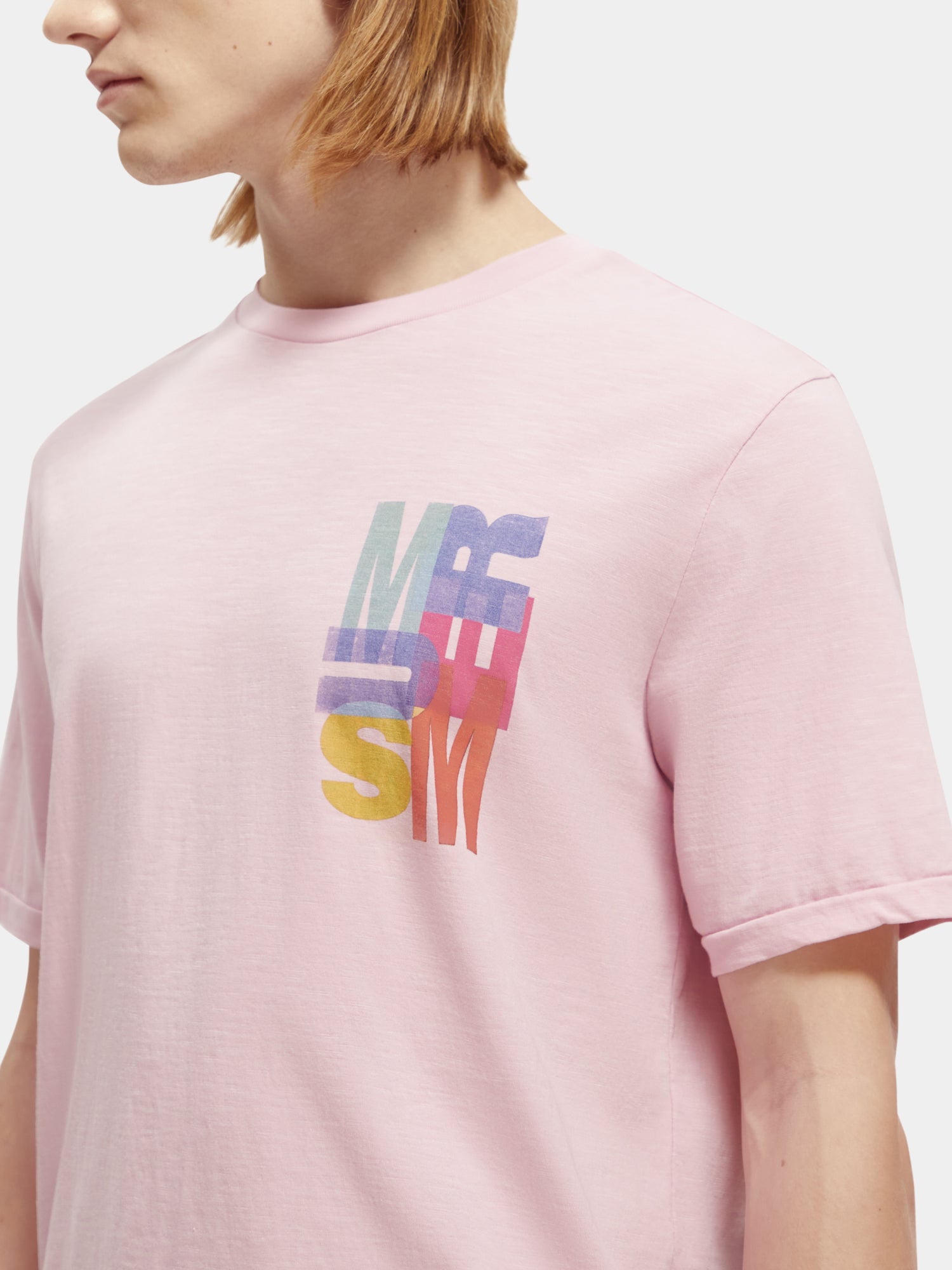 Summer artwork t-shirt - Stone Pink