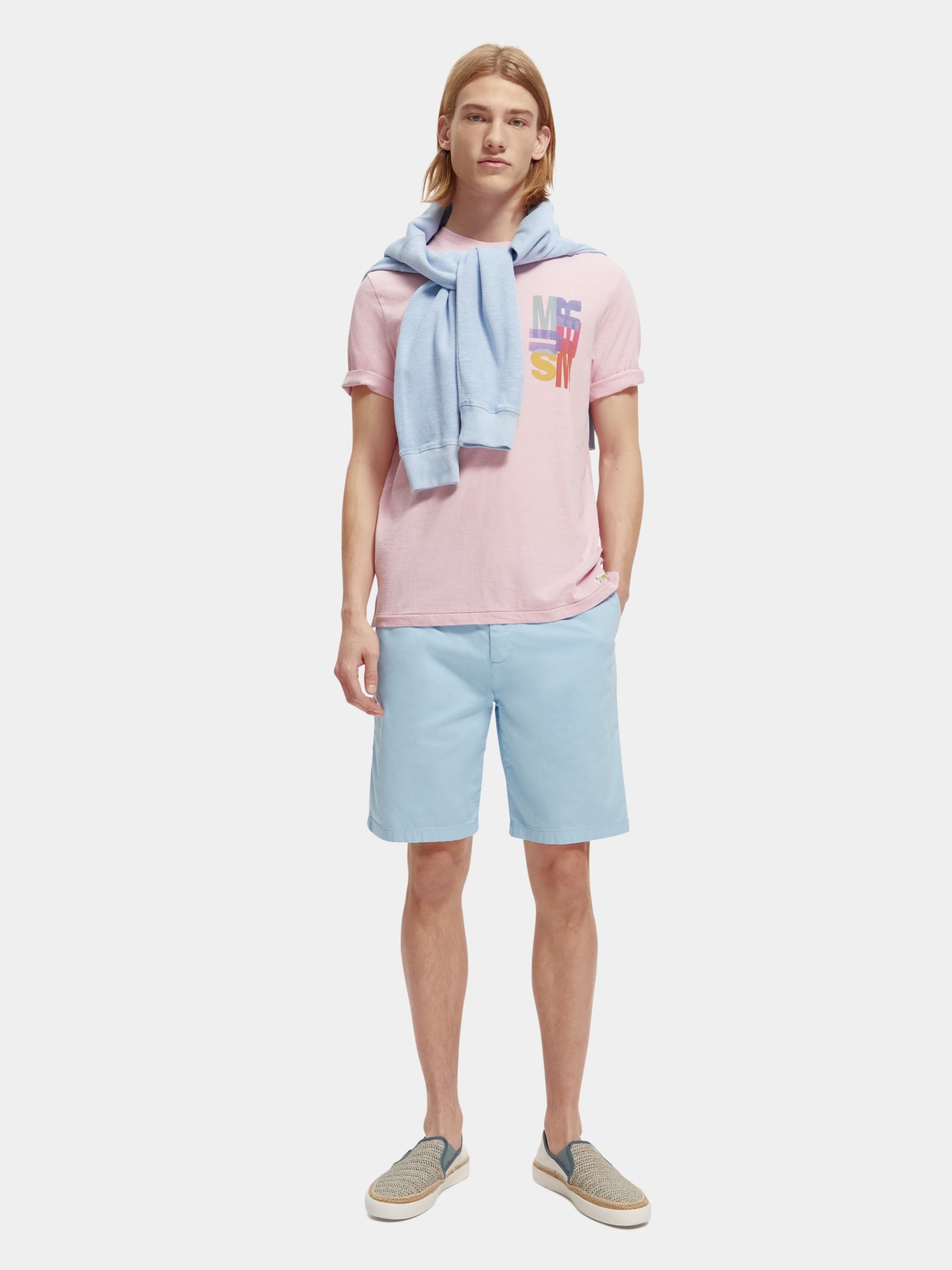 Summer artwork t-shirt - Stone Pink