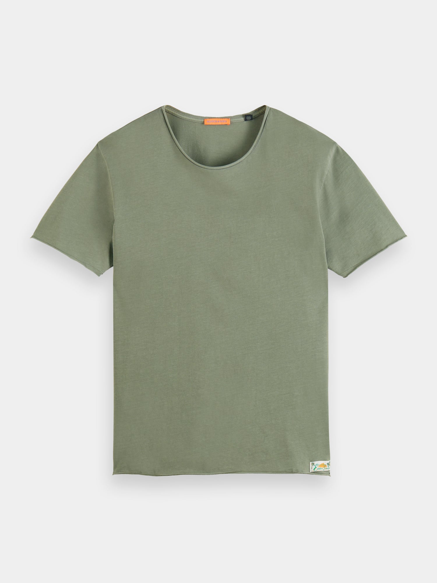 Raw edge t-shirt - Army