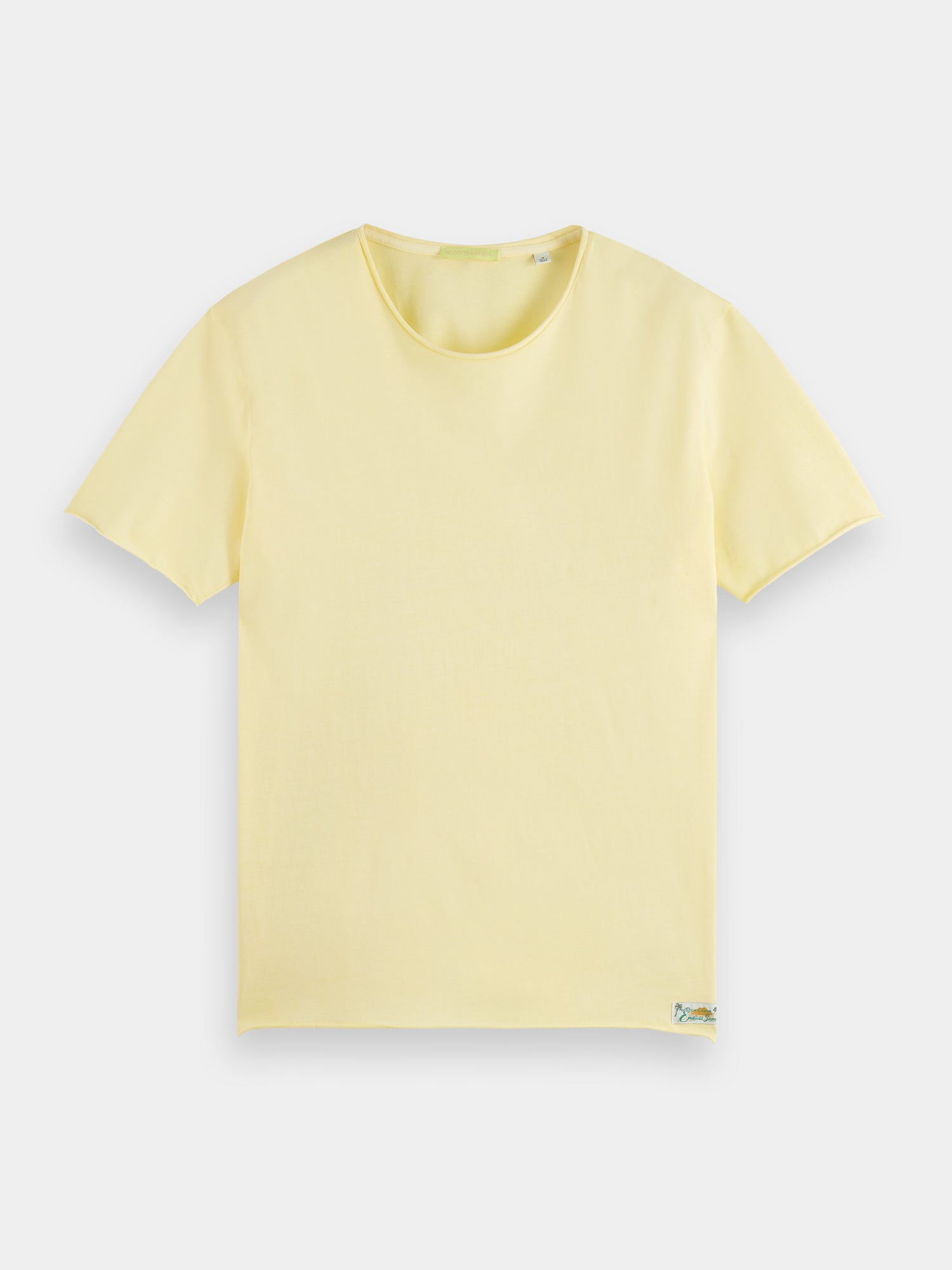 Raw edge t-shirt - Banana
