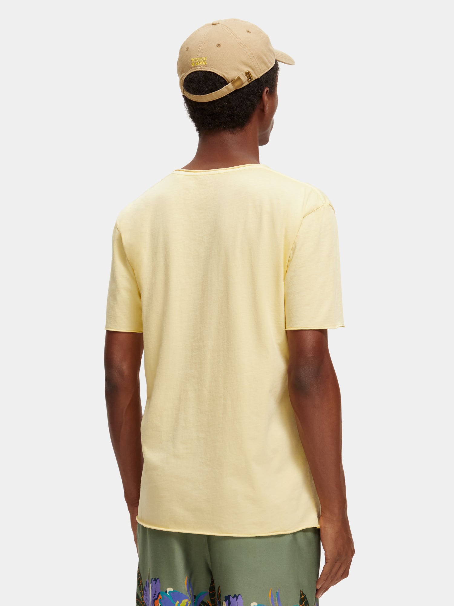 Raw edge t-shirt - Banana