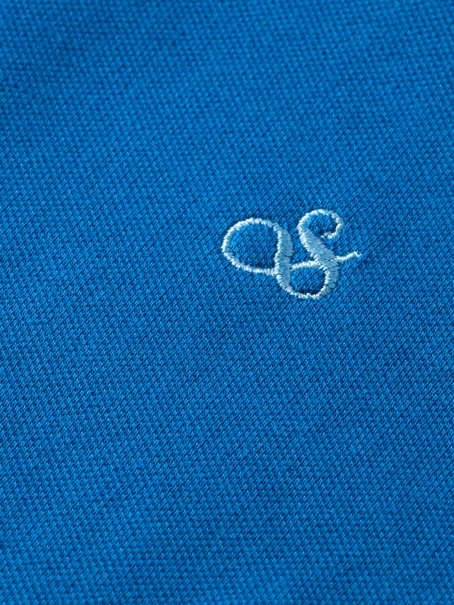Classic polo shirt with tipping - Riviera Blue