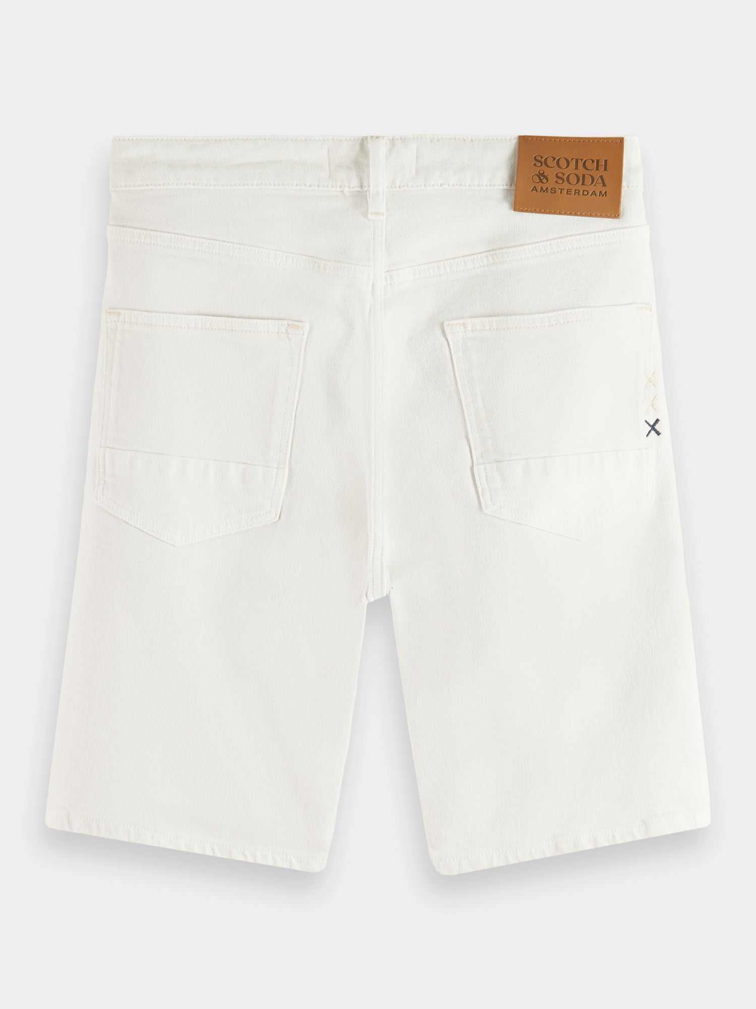 Ralston garment-dyed shorts - White