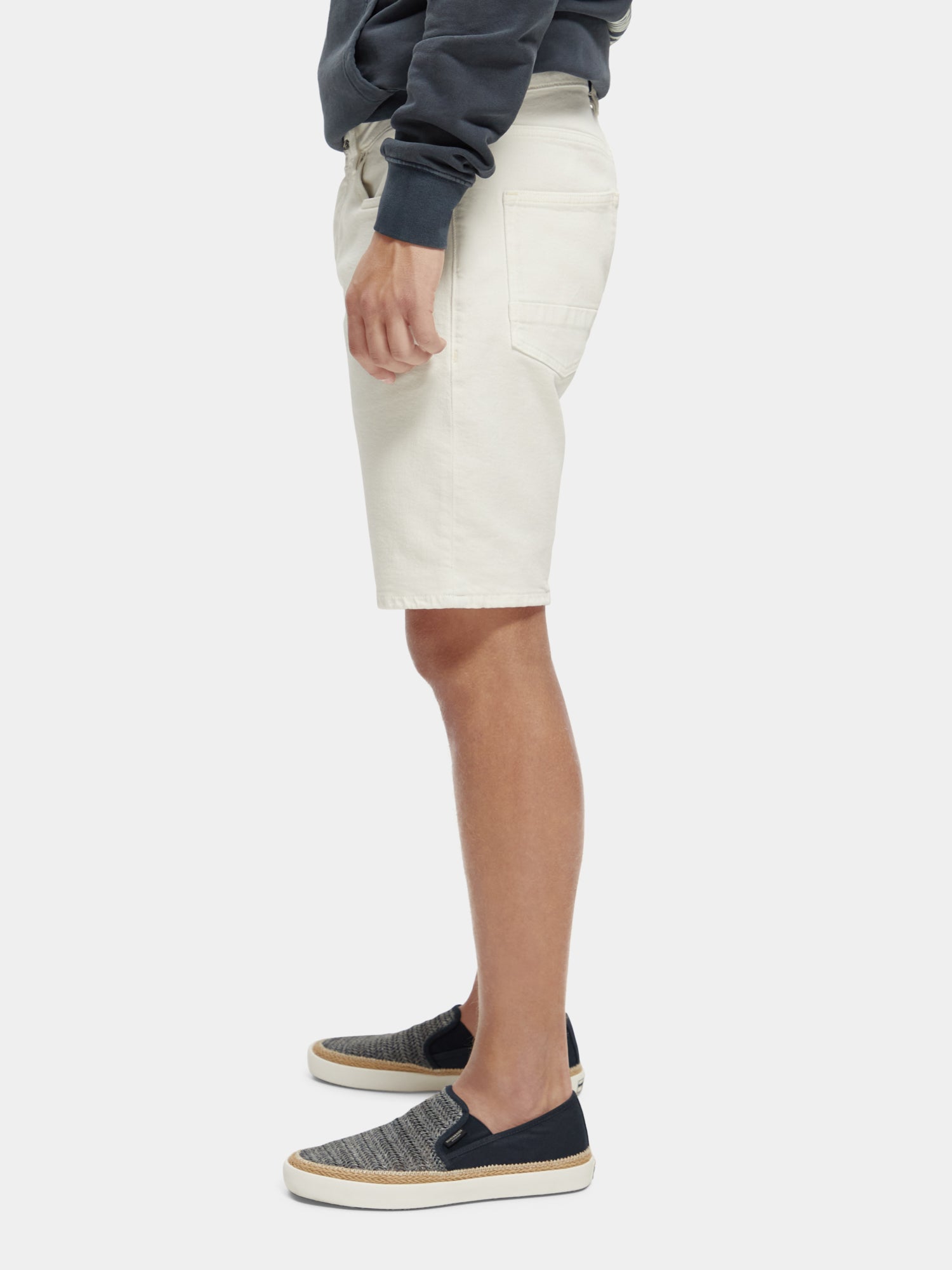 Ralston garment-dyed shorts - White