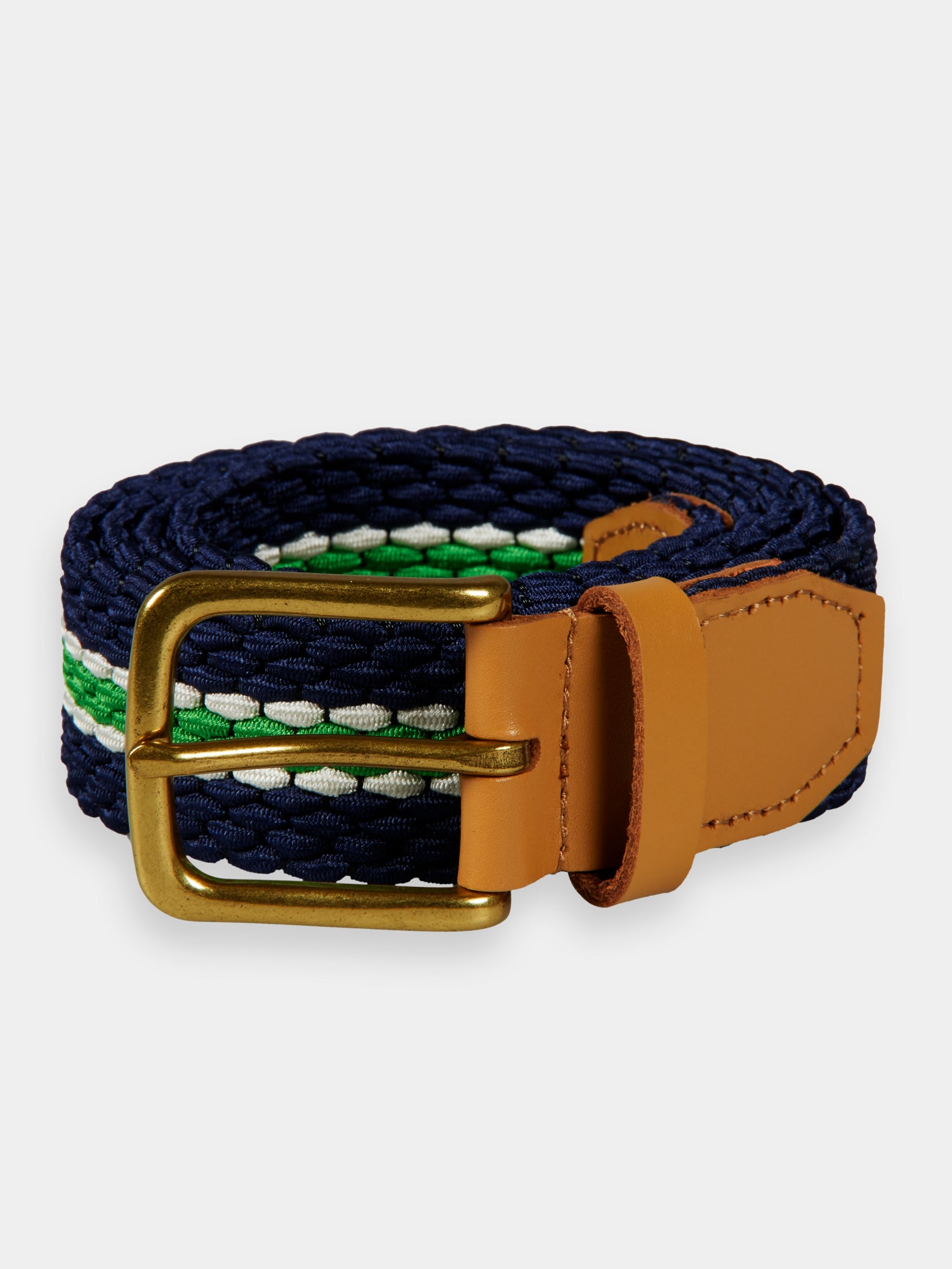 Leather trimmed elasticated cord belt - Combo B