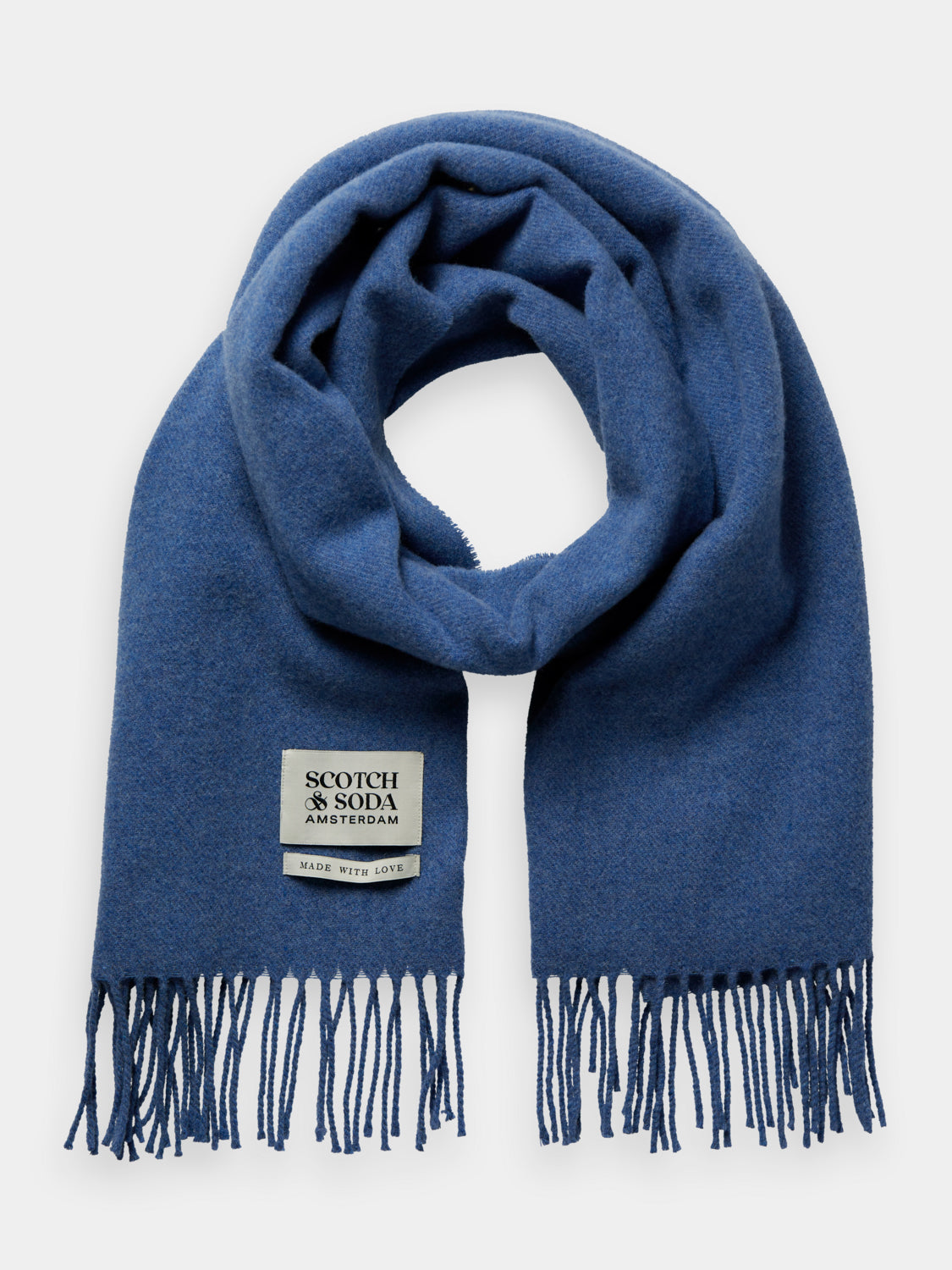 Unisex wool scarf - Dusty Blue