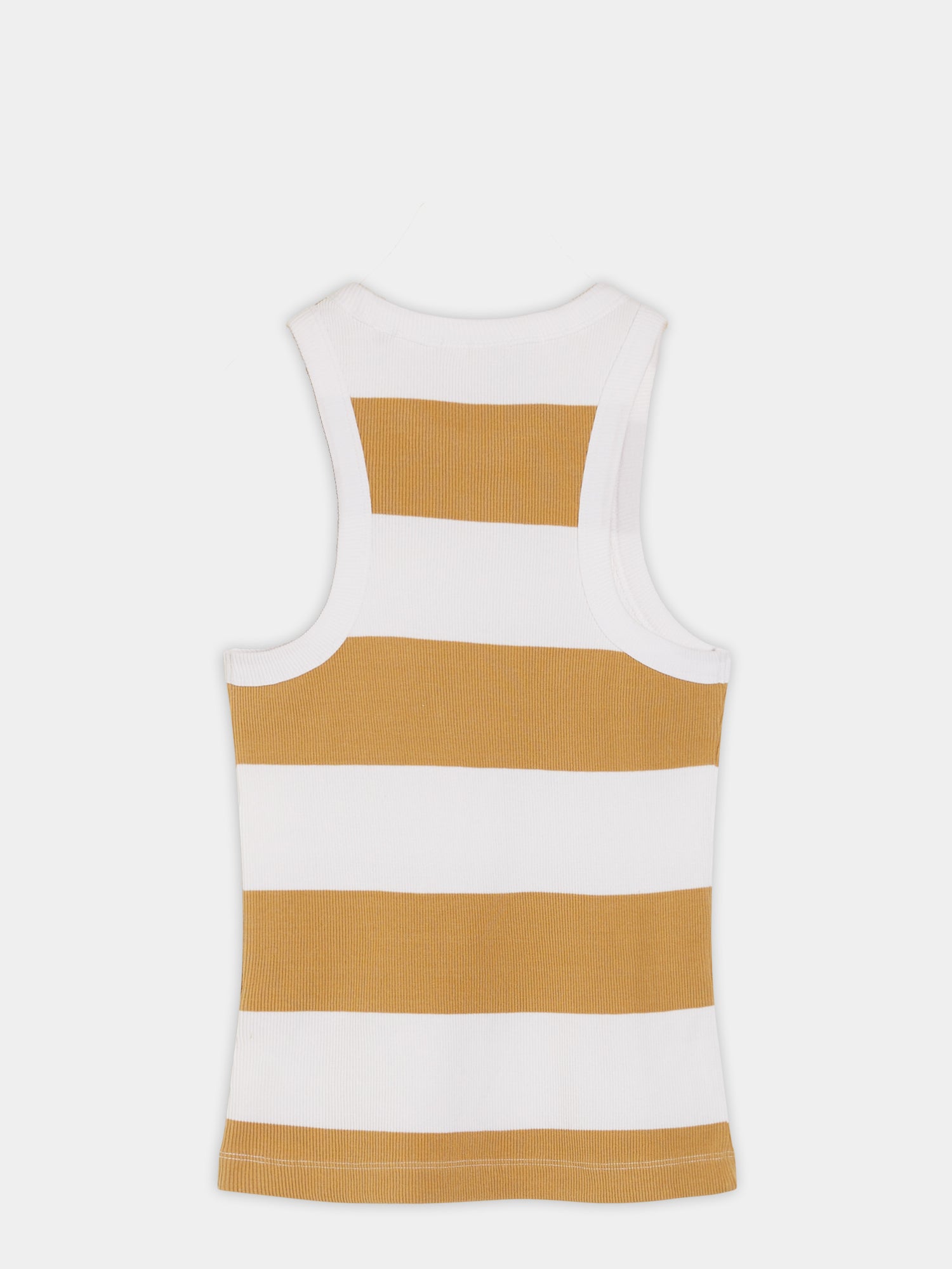 Striped racer tank - Shell Beige