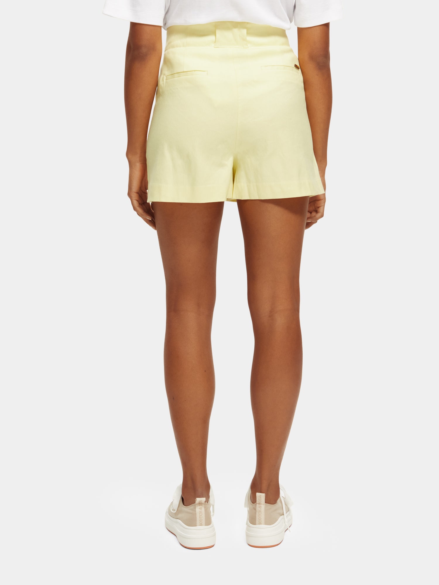High-rise summer shorts - Popcorn