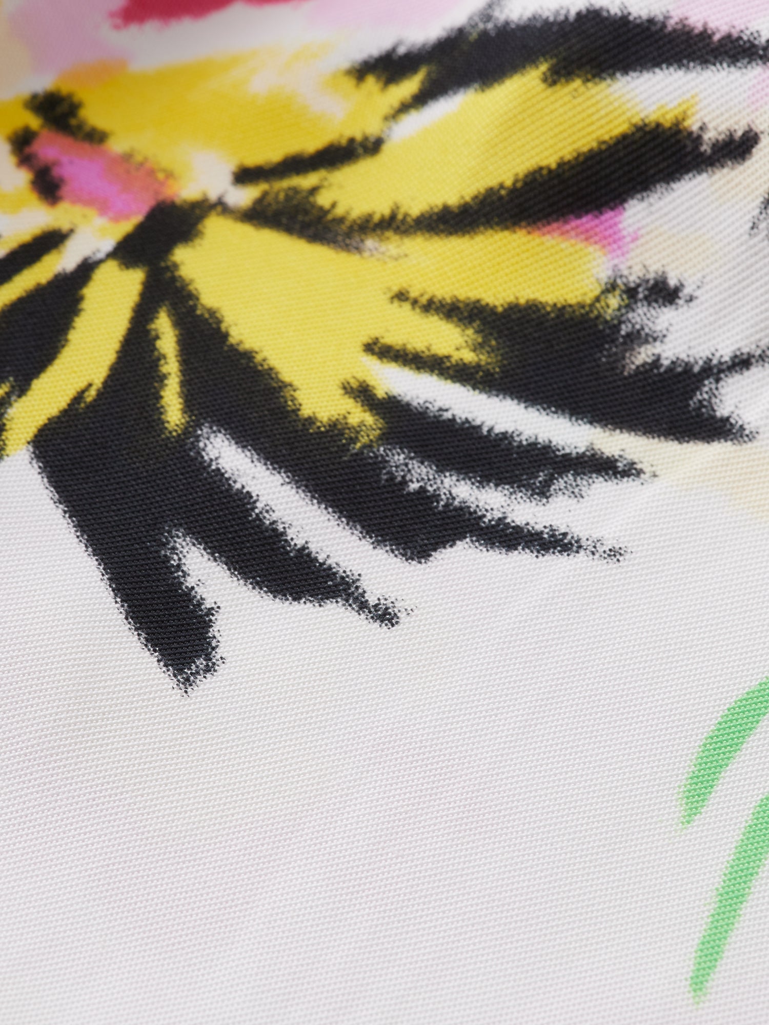 Mid-rise printed shorts - Aster White