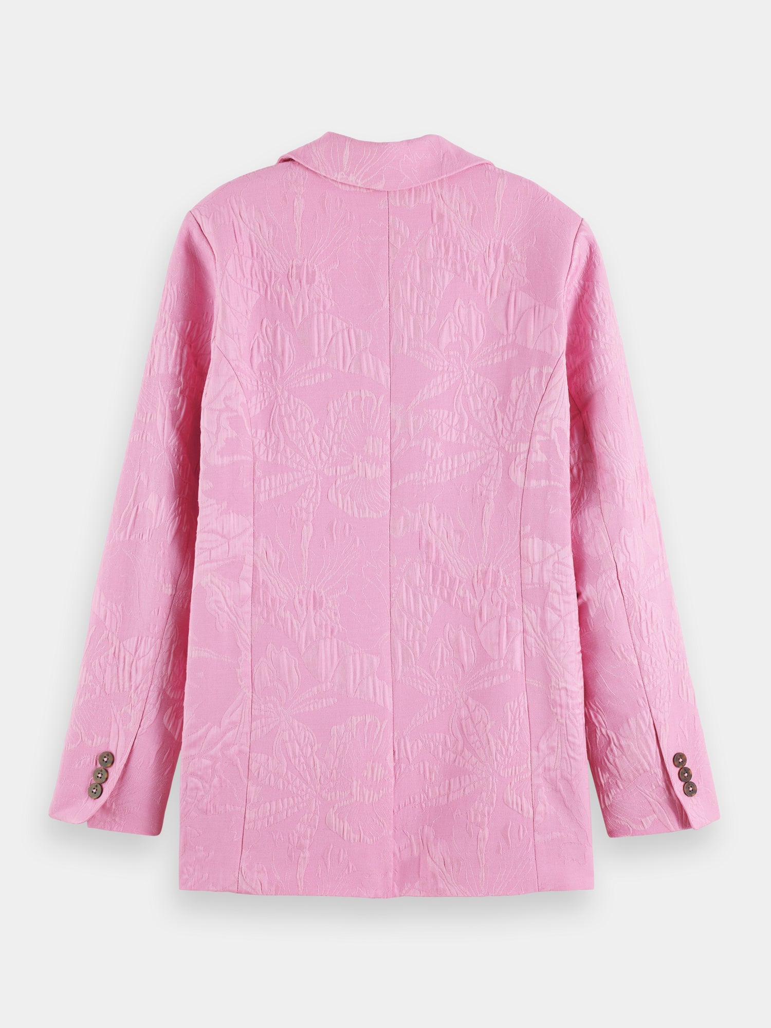 Jacquard single breasted blazer - Orchid Pink