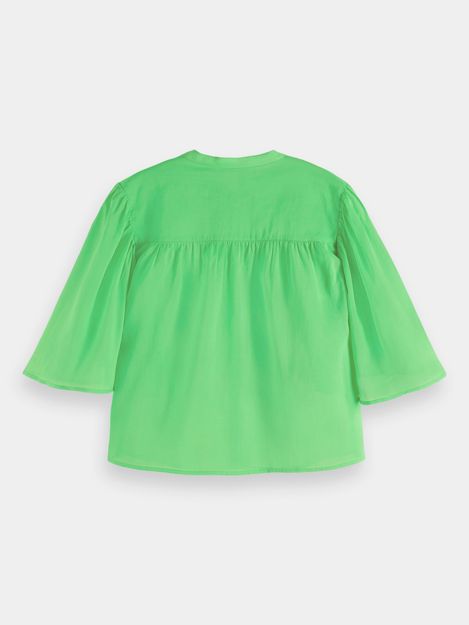 Flutter sleeve shirt - Bright Parakeet