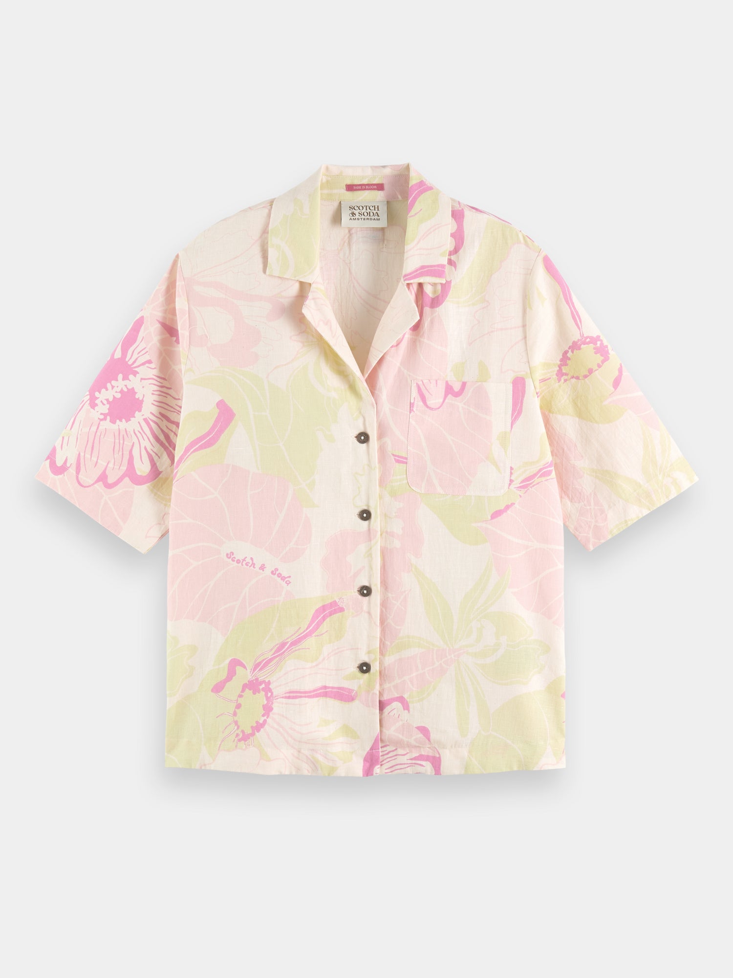 Camp shirt with print - Vondelfield Blossom