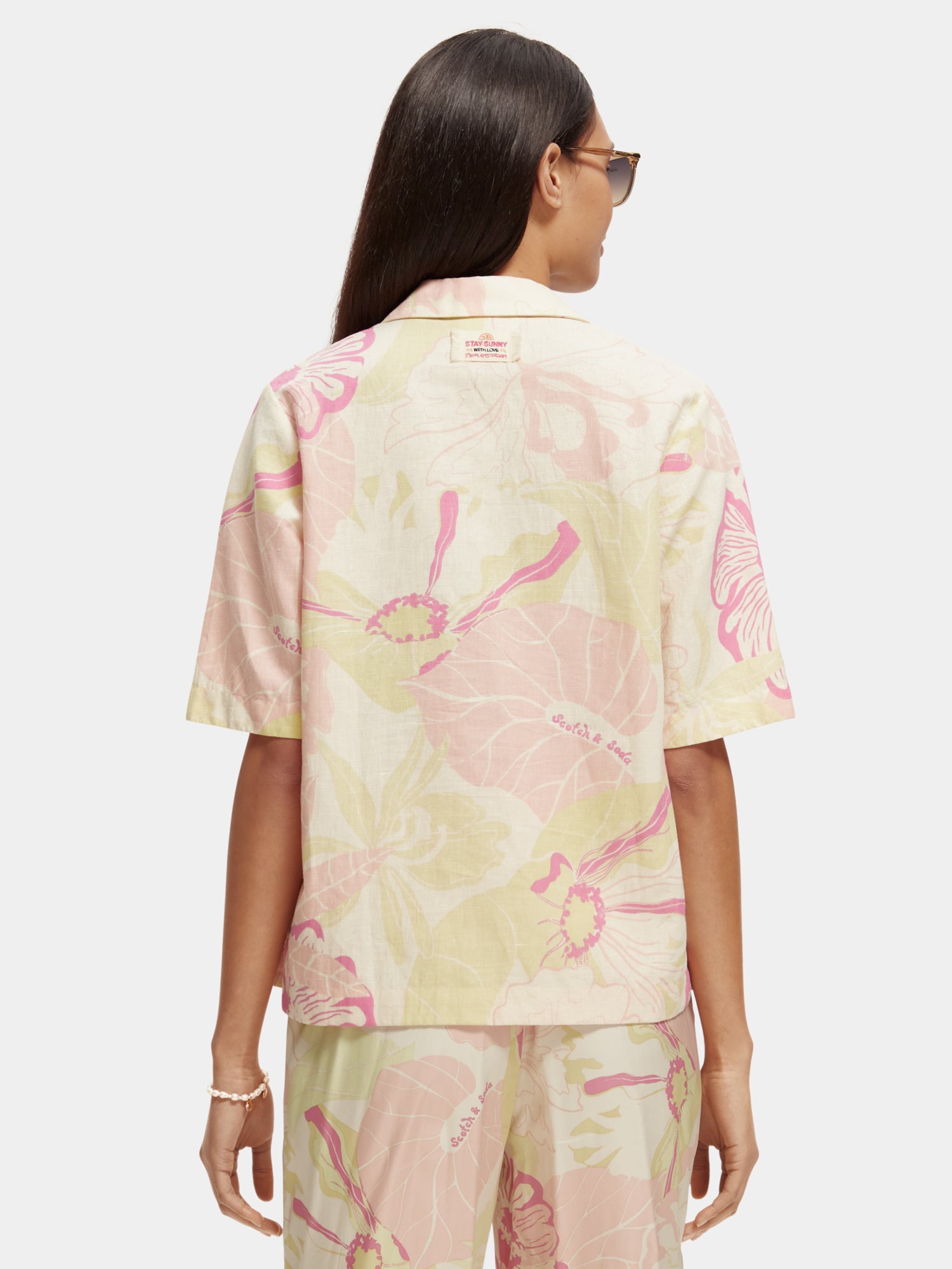 Camp shirt with print - Vondelfield Blossom