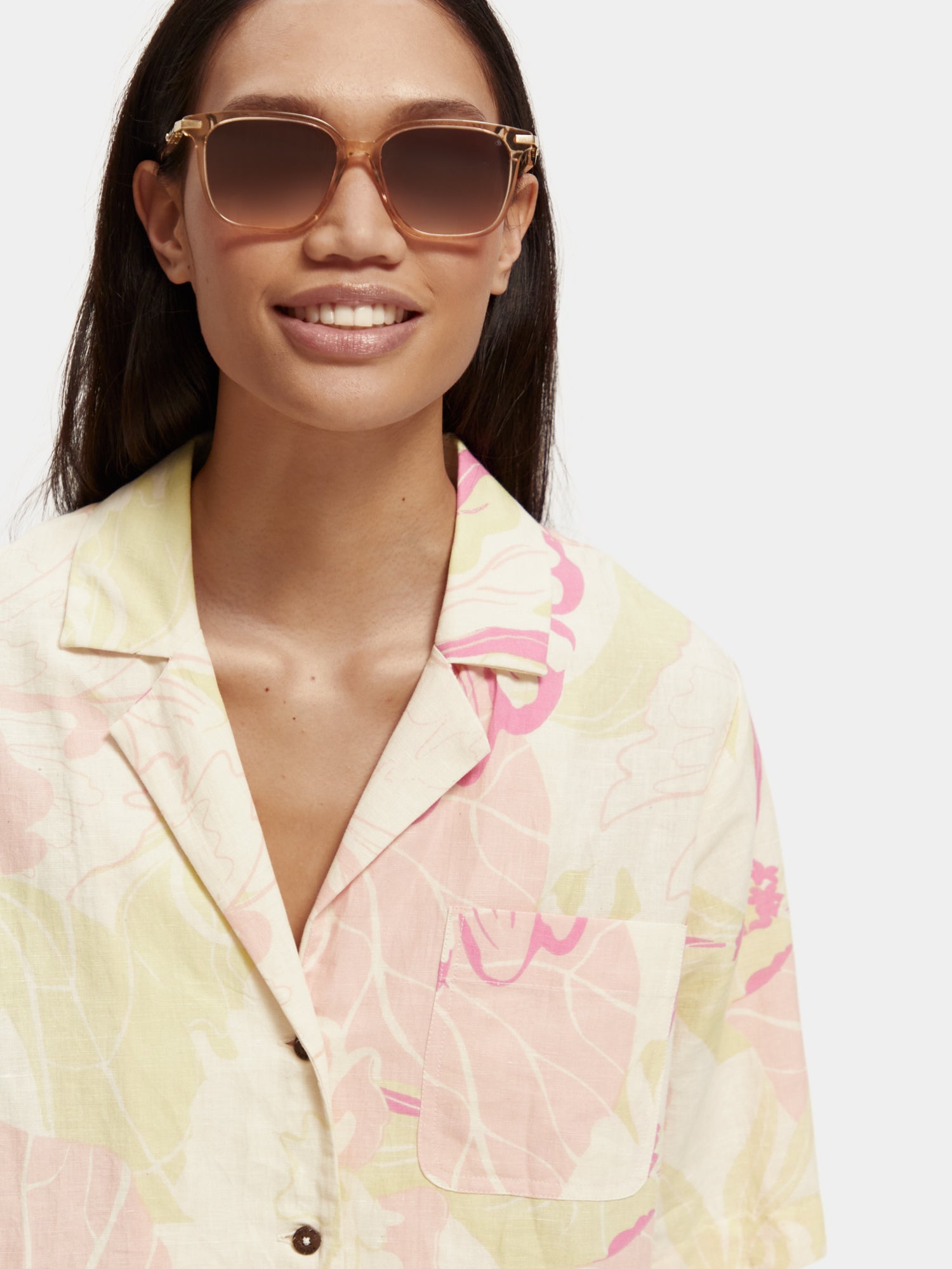 Camp shirt with print - Vondelfield Blossom