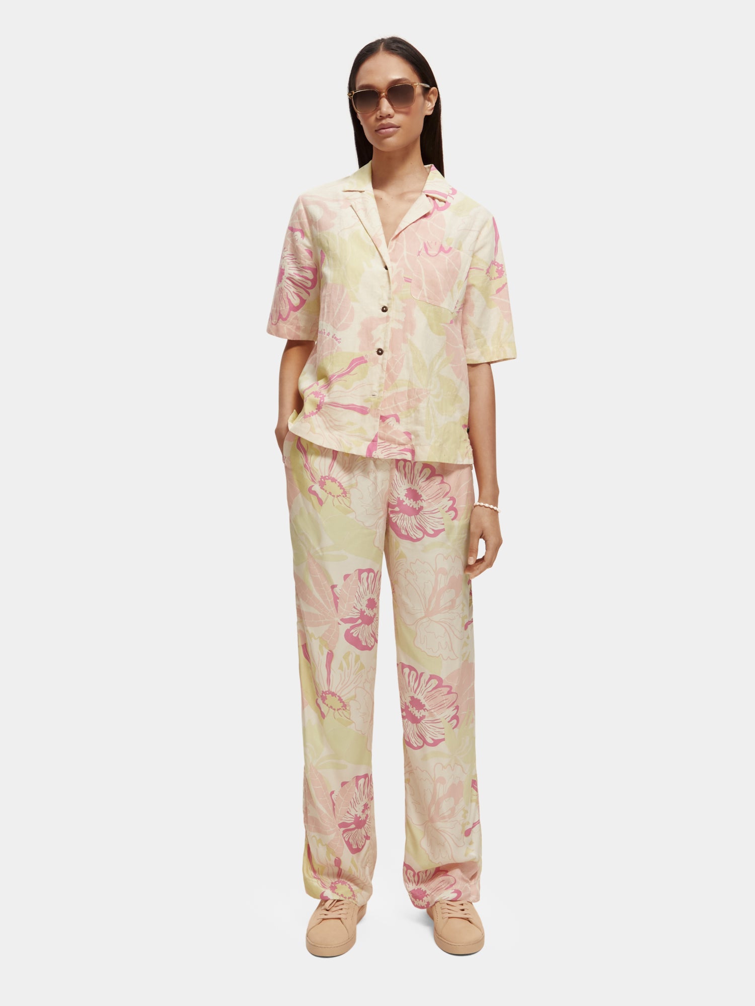 Camp shirt with print - Vondelfield Blossom