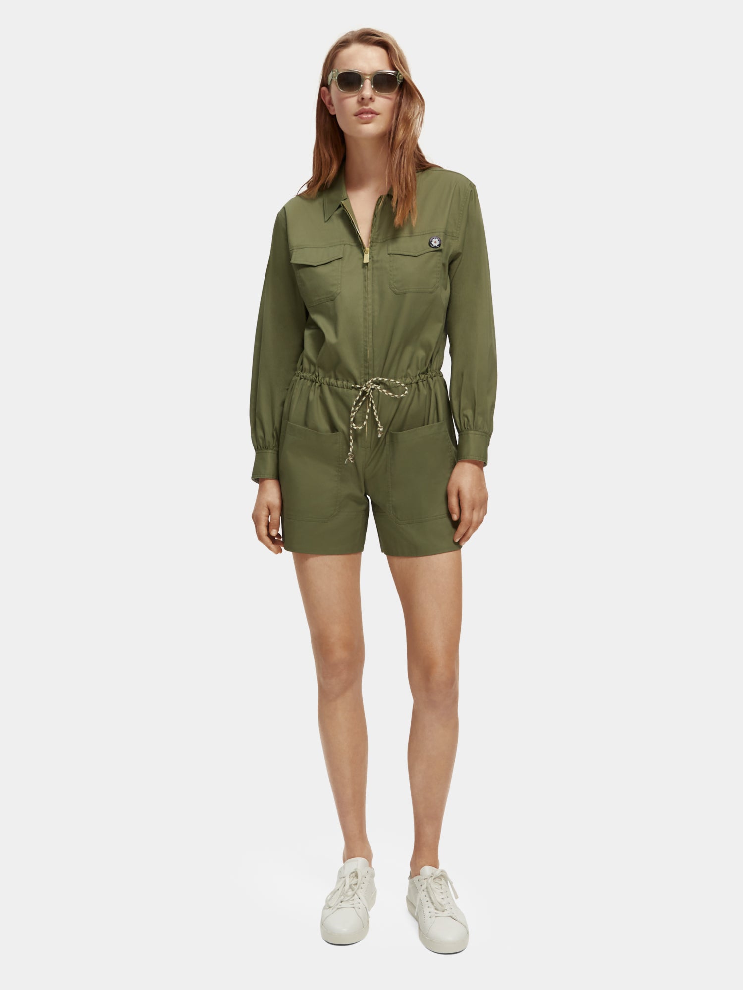 Military playsuit - Olive Green