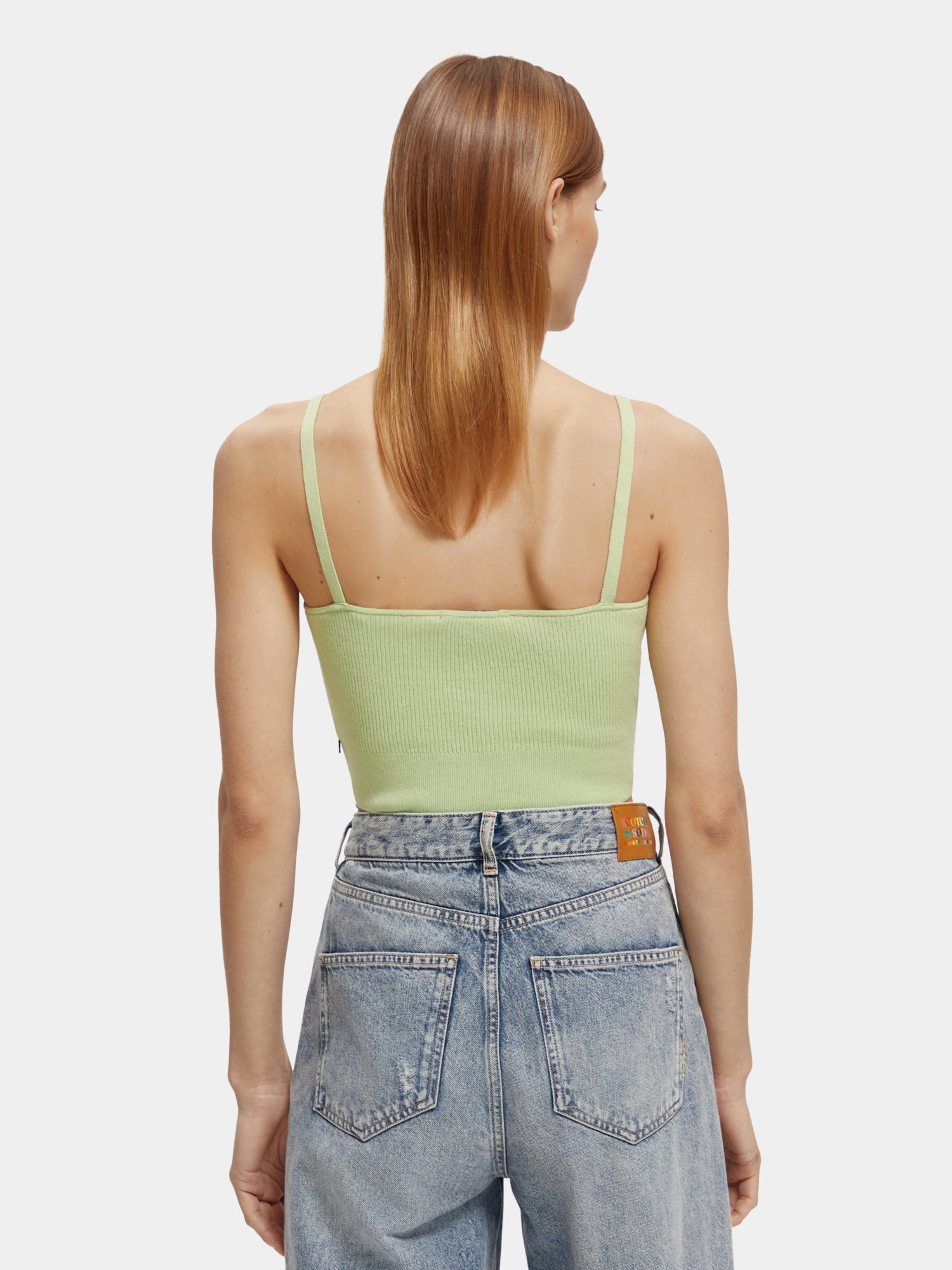 Knitted bra top - Fresh Mint