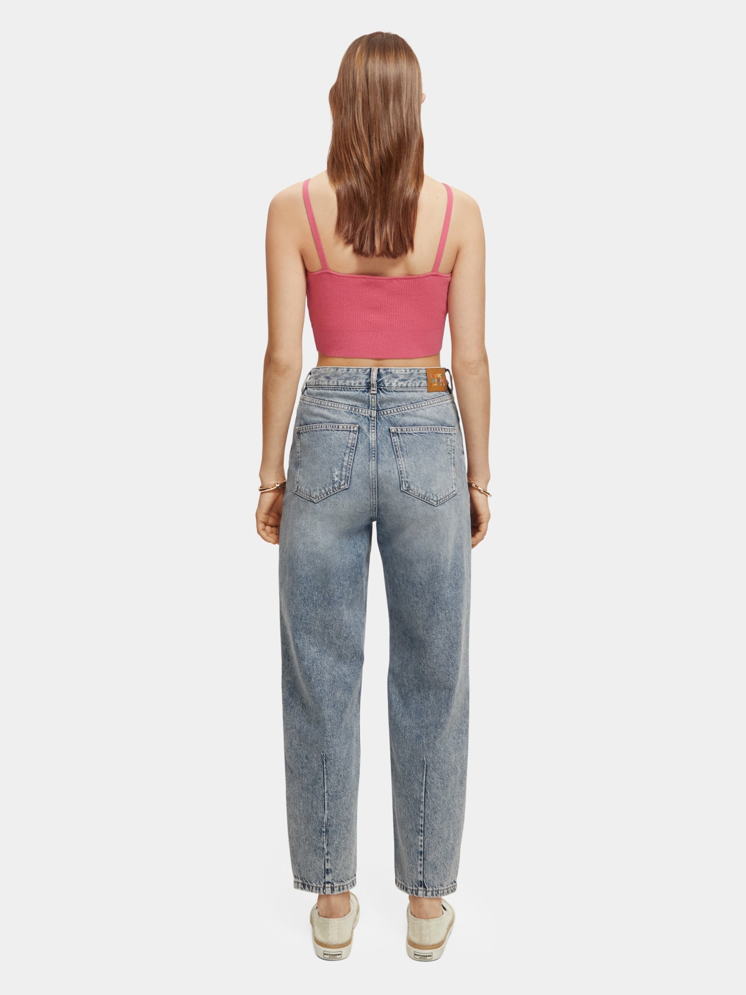 Knitted bra top - Pink Punch