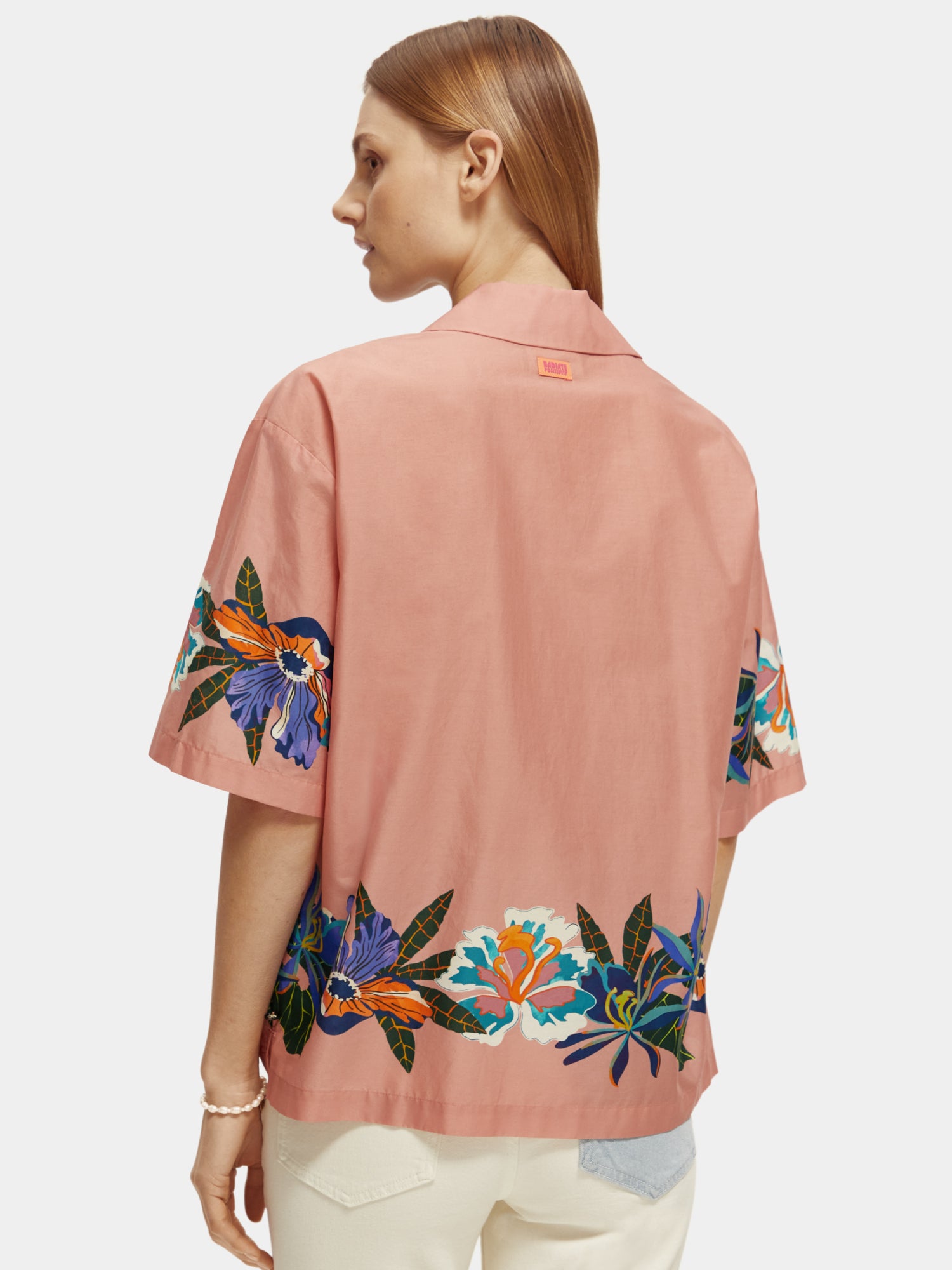 Camp shirt with print - Border Flower