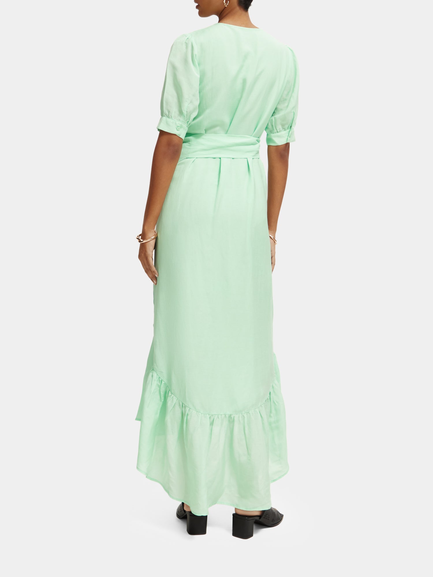 Maxi dress with v-neck - Green Ash