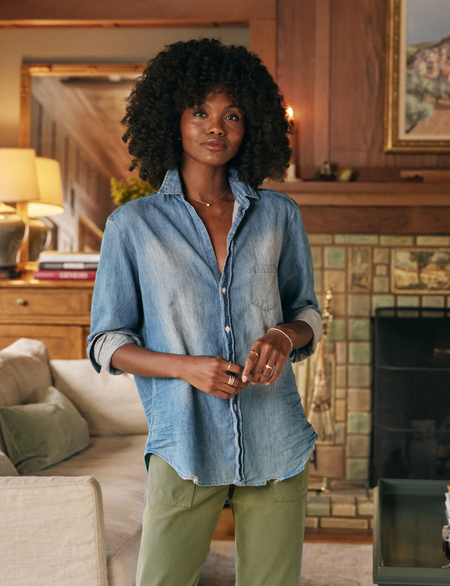 Eileen Famous Denim - Distressed Vintage Wash