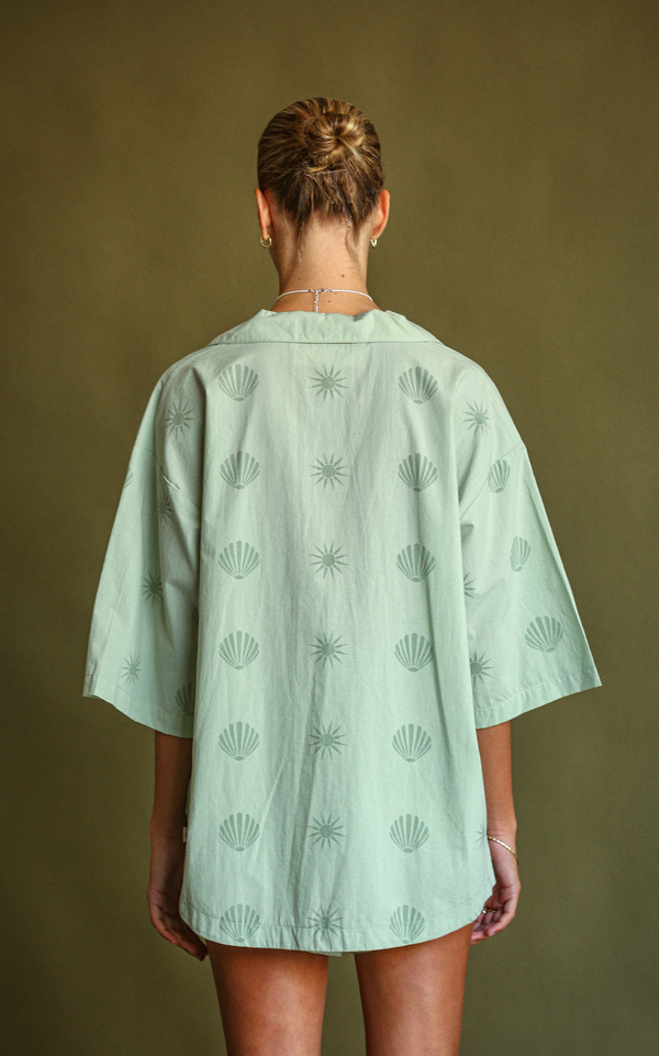 Island Shirt Set - Pistachio