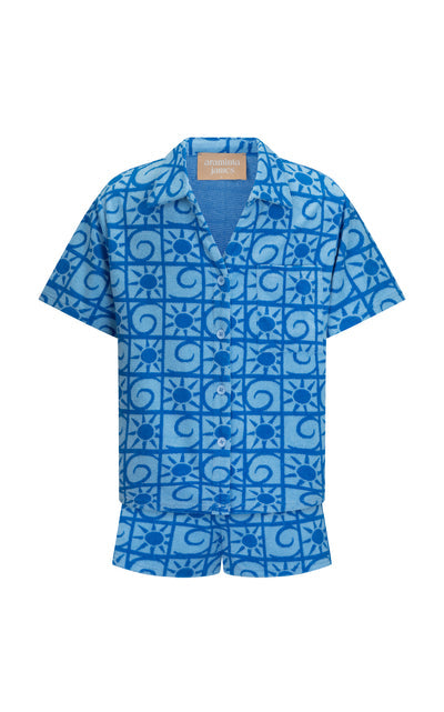 Sunseeker Terry Shirt Set Light - Cornflower