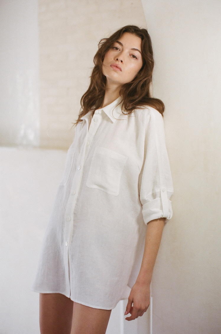 Peyton Button Down Shirt - Off White