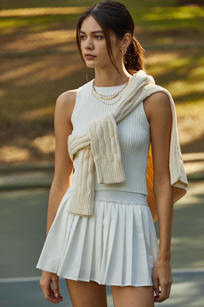Sawyer Crop Sweater - Off White