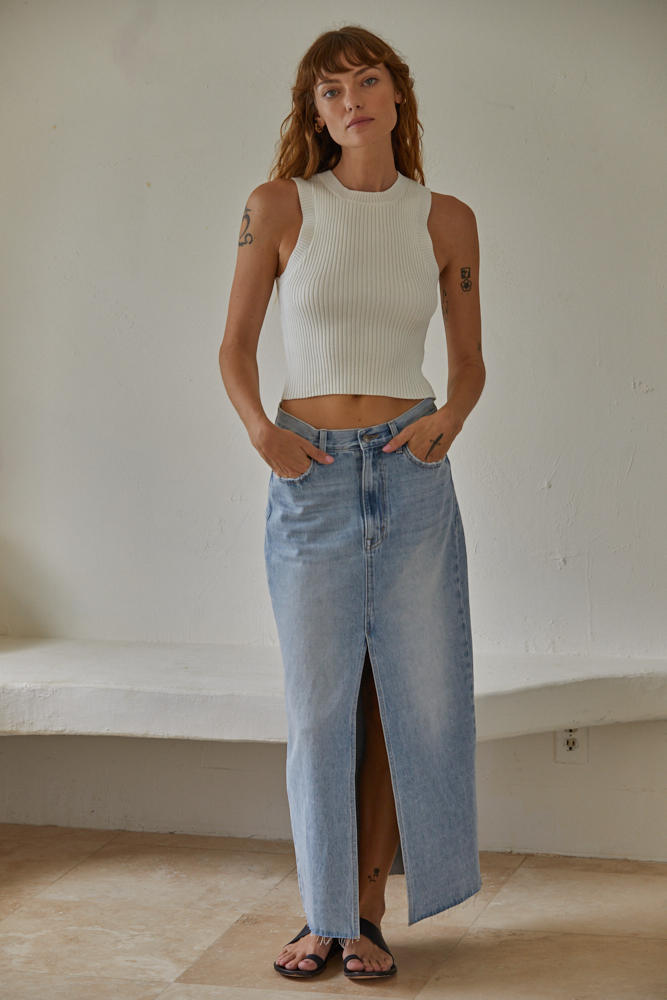 Sawyer Crop Sweater - Off White