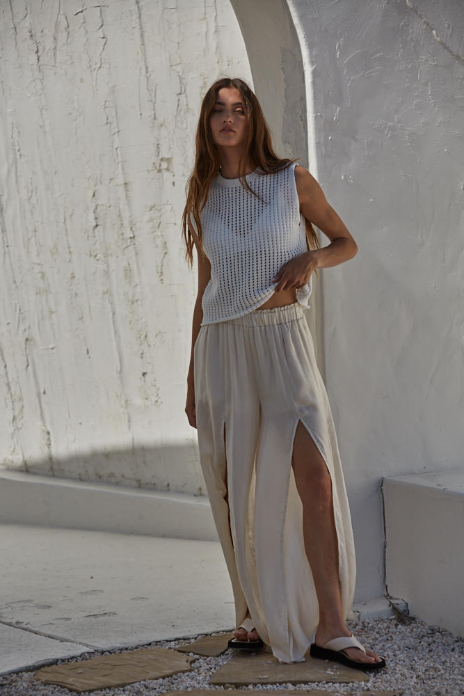 Love Talk Top - White