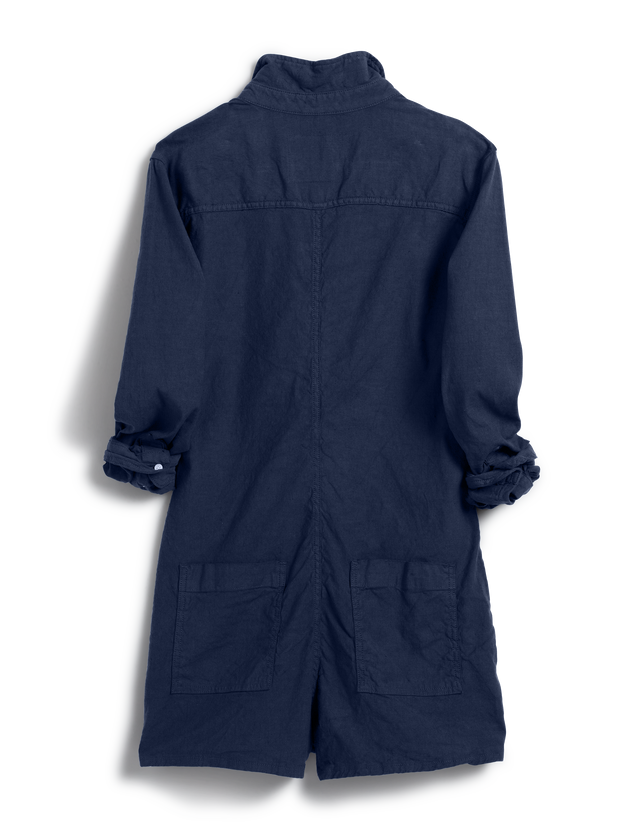 Ireland Long-Sleeve Playsuit - Navy