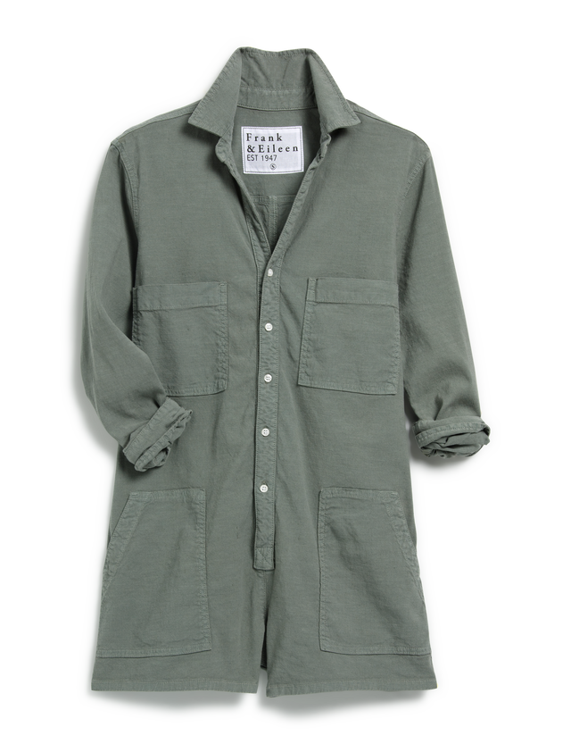 Ireland Long-Sleeve Playsuit - Rosemary