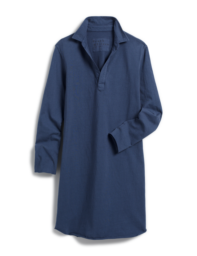 Nicole Popover Henley Dress - Atlantic