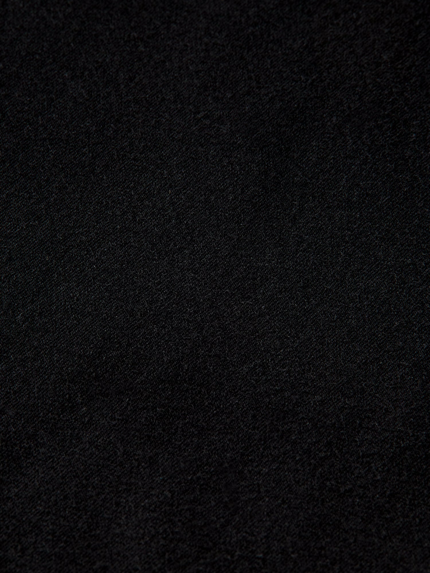 Classic organic cotton/elastane crewneck tee - Black