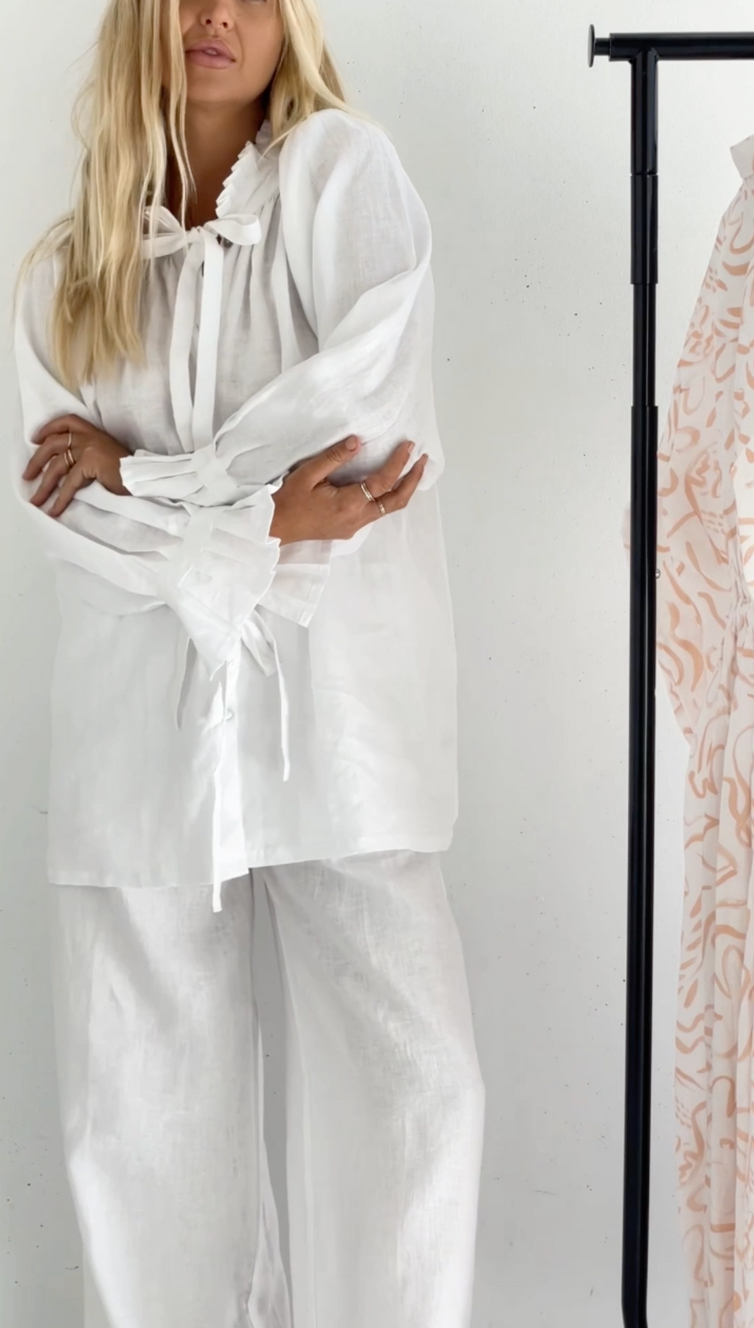 Uma Blouse - Linen - White