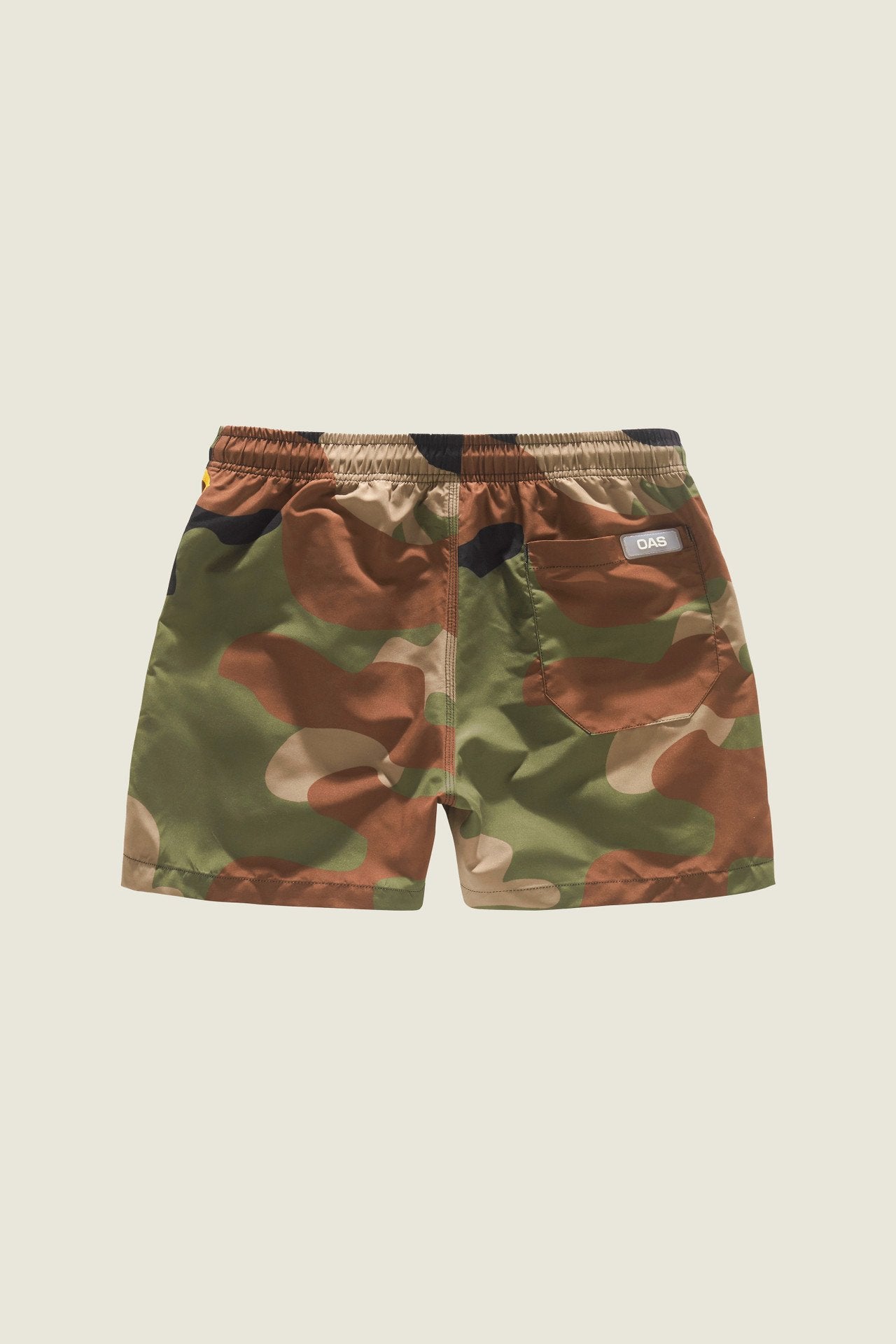 Green Cammo Zig Embroidered Swim Shorts
