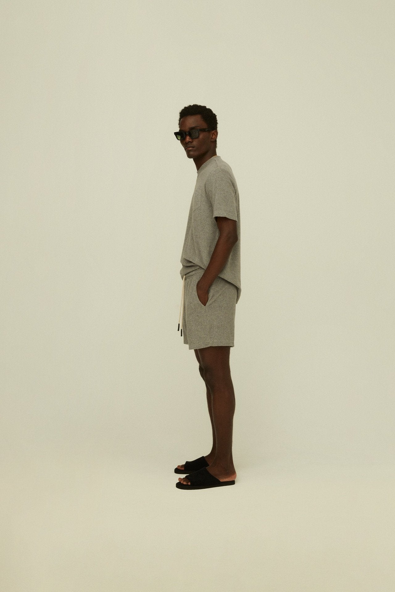 Grey Terry Shorts