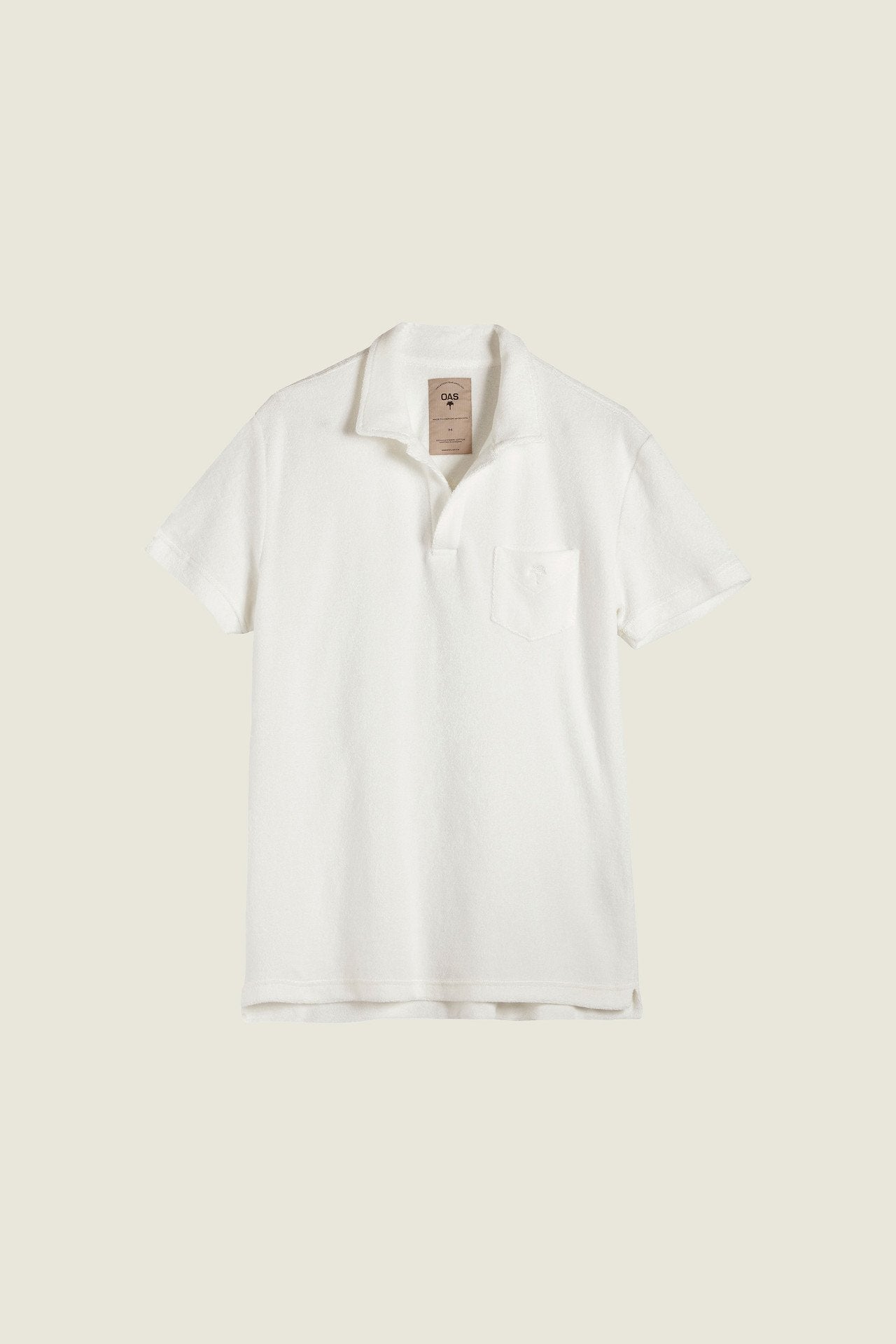 White Polo Terry Shirt