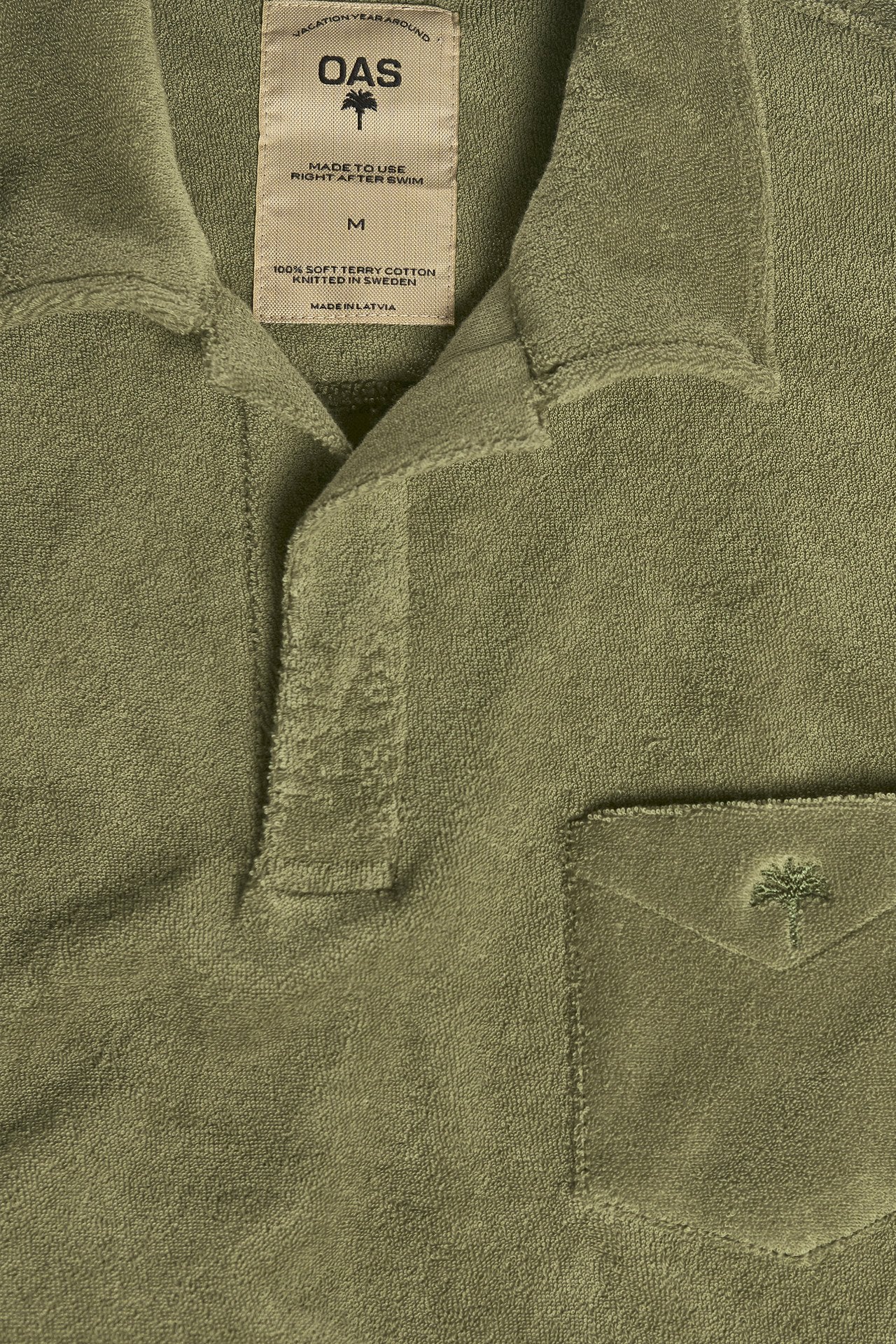 Khaki Polo Terry Shirt
