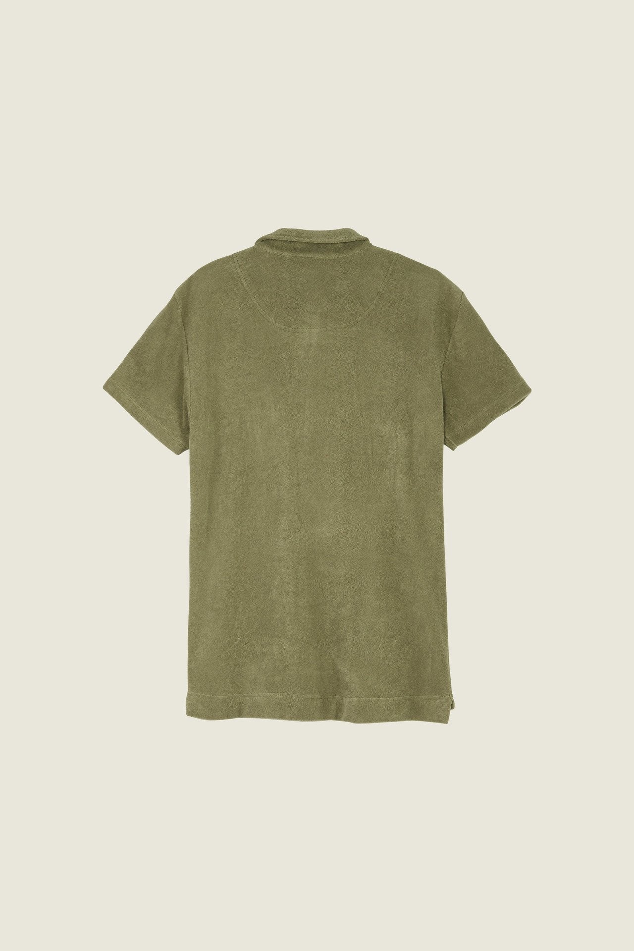 Khaki Polo Terry Shirt